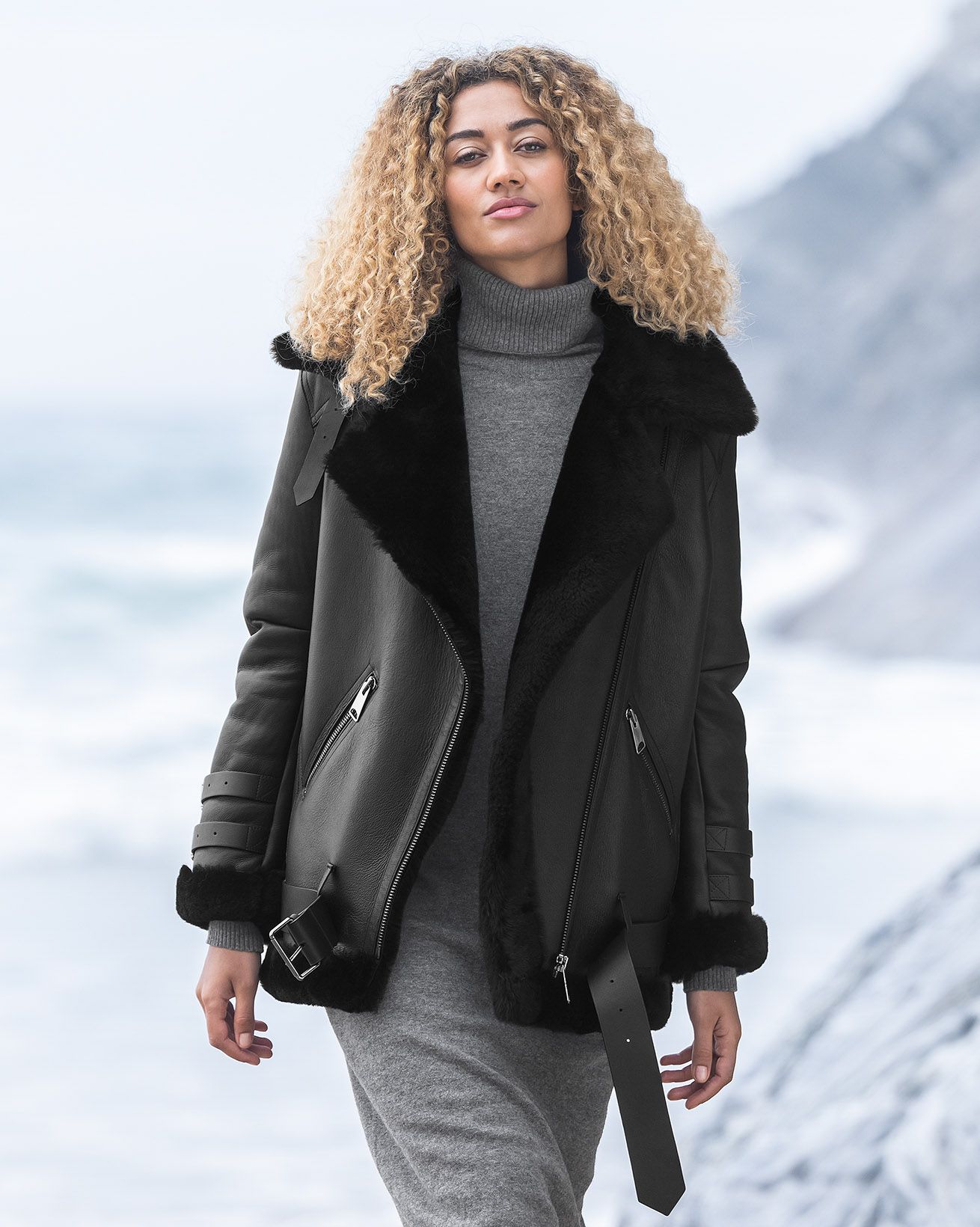 Women's Leather Jacket - Genuine Lambskin Coat | Reed Sports Wear Black / XX-Large