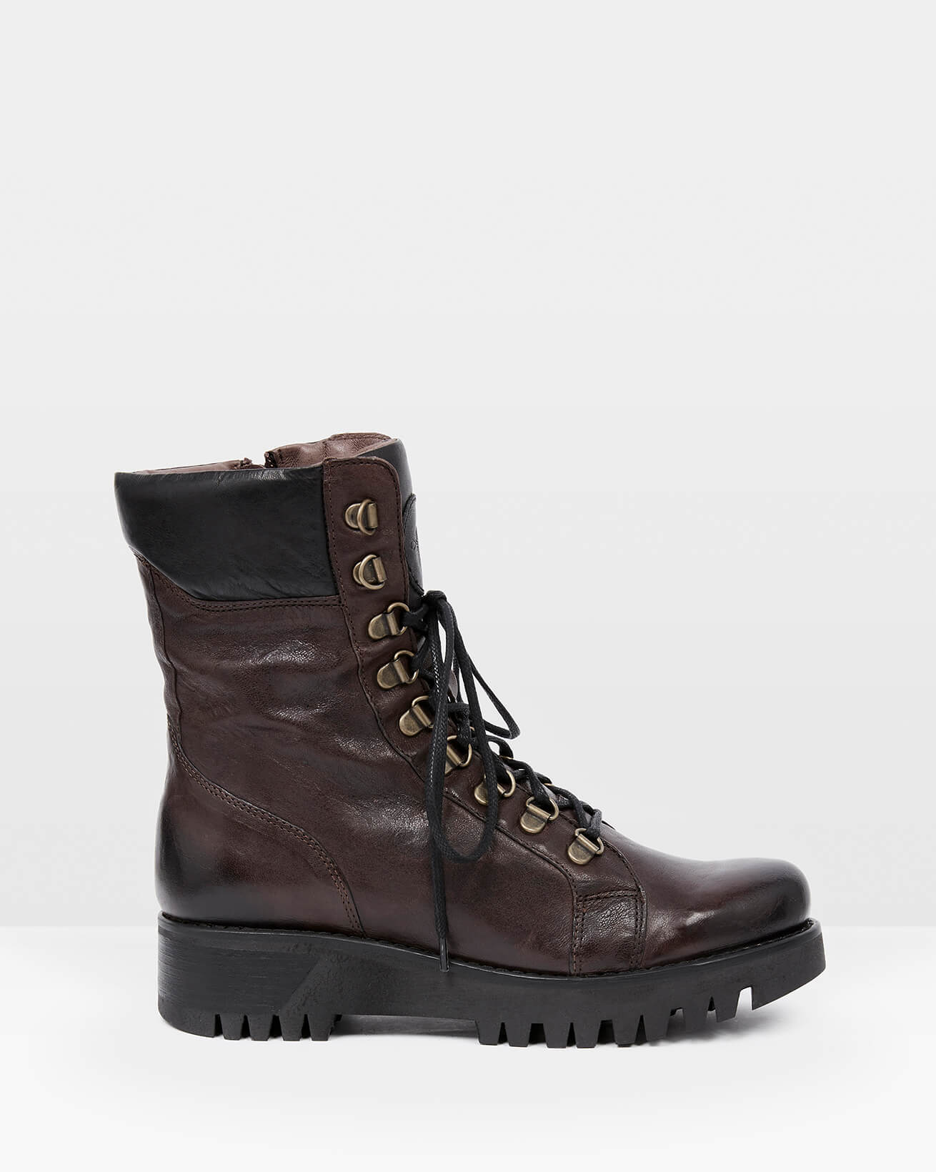 bamboo lace up combat boots