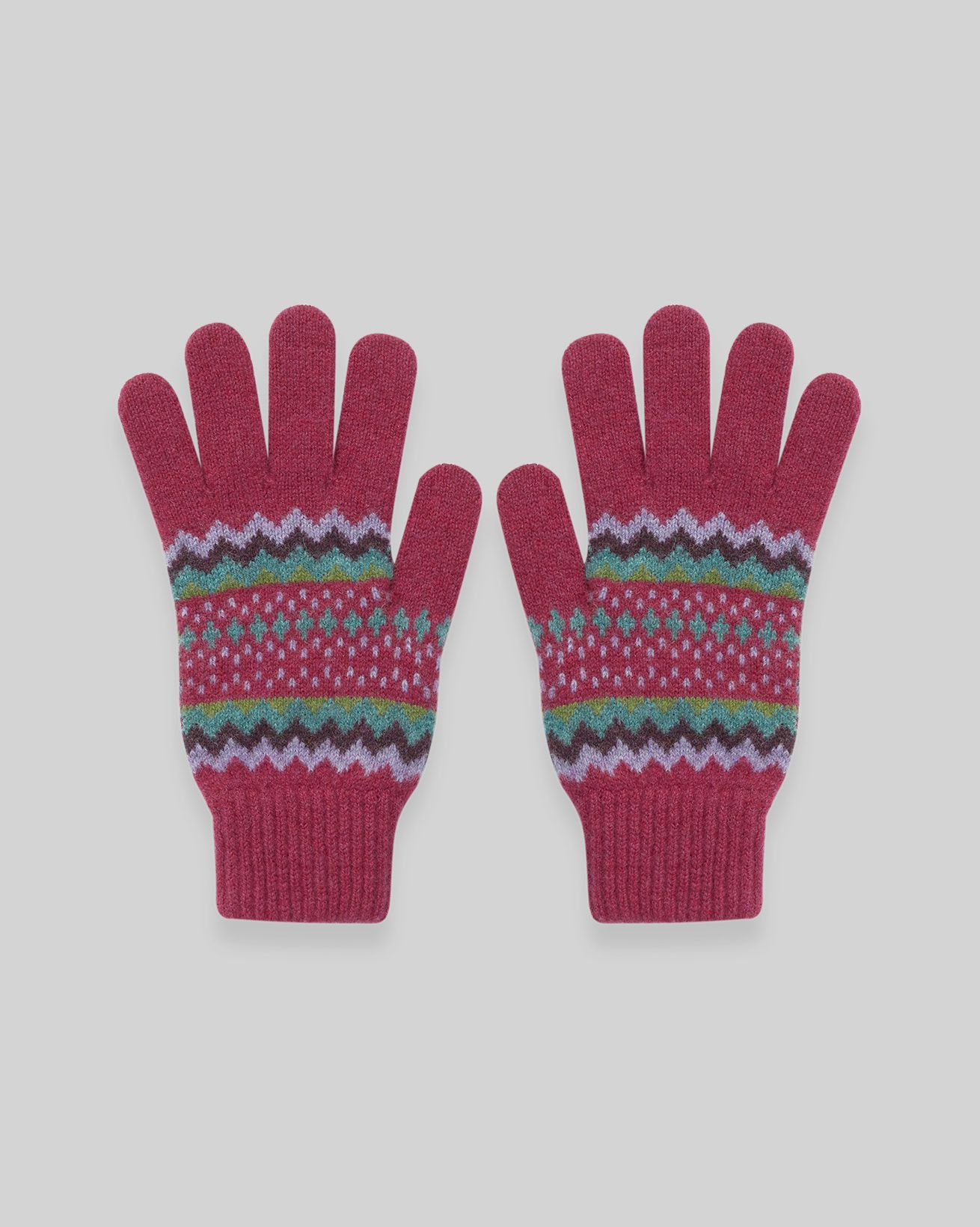 Knitted Gloves for Men 100% Merino Wool Hand Gloves Soft Winter