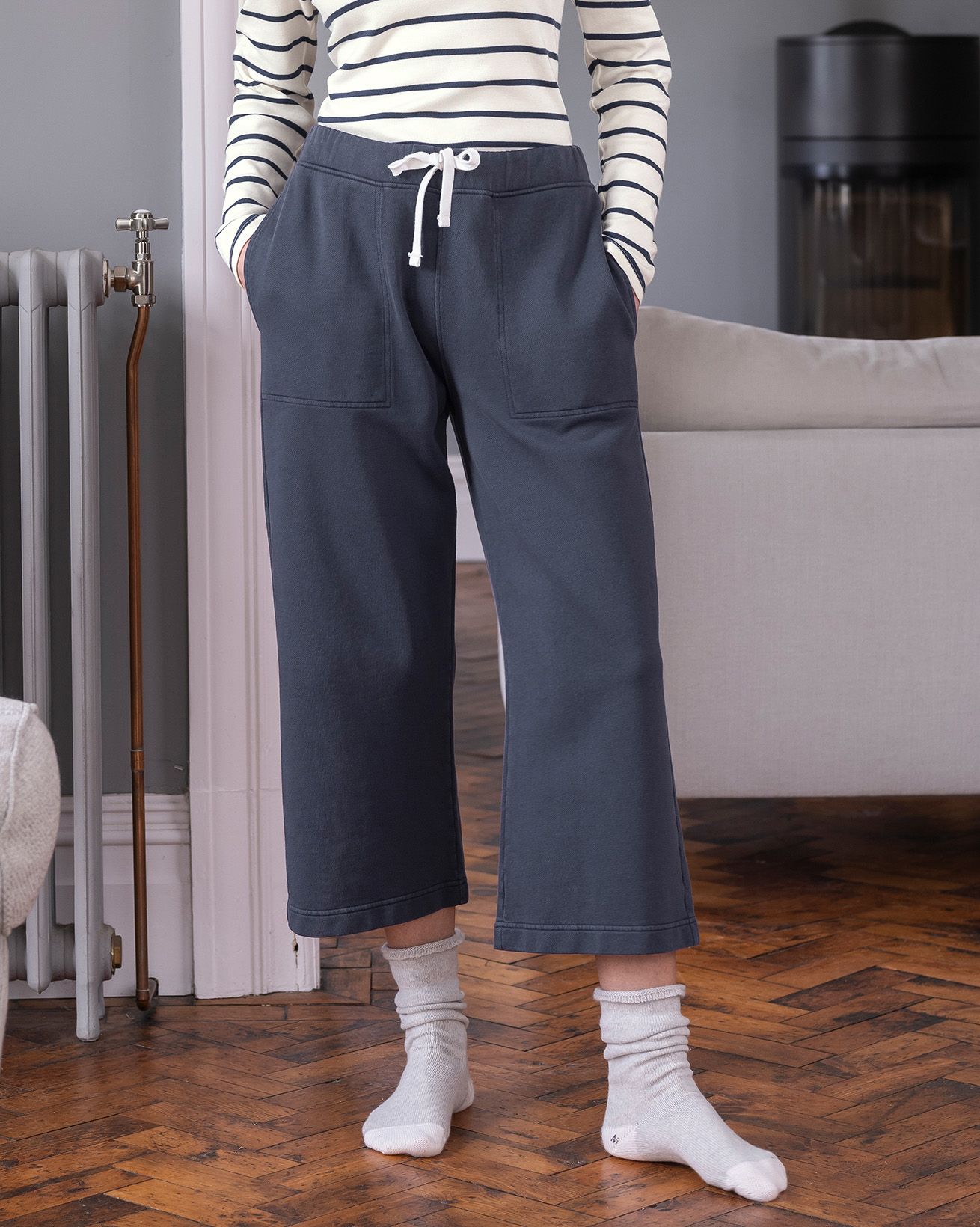 Organic Cotton Cropped Joggers