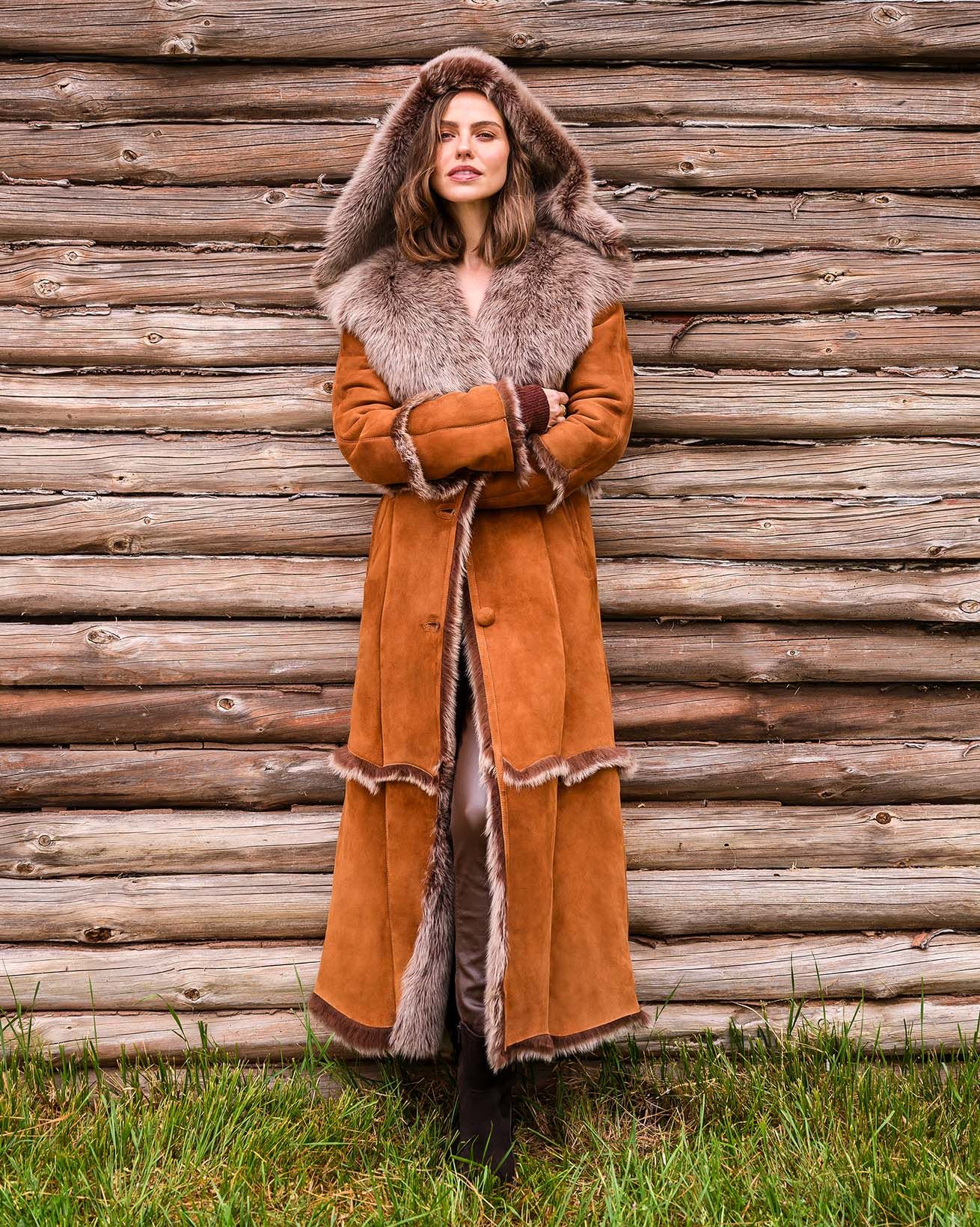 Real sheepskin coat womens sale