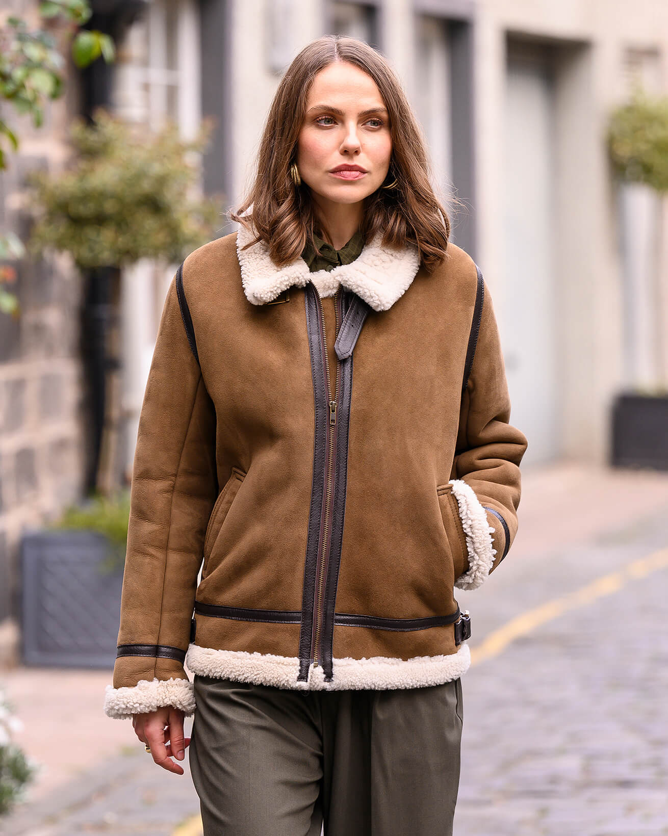 Sheepskin Aviator Jacket