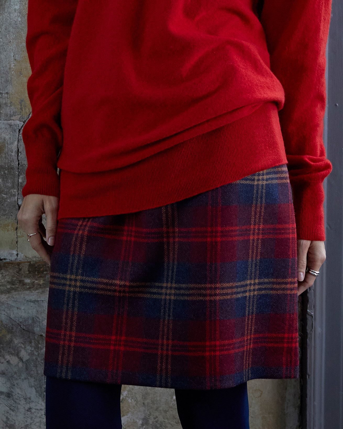 Plaid wool skirt size 10 best sale