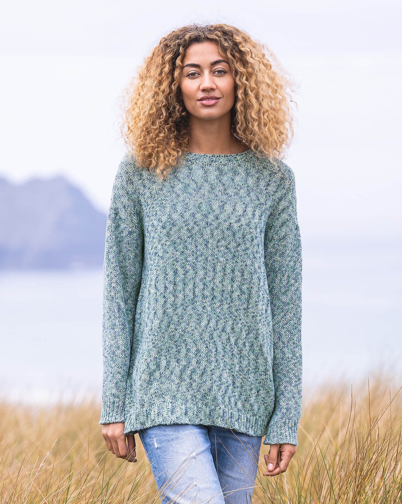 Printed Yarn Sweater