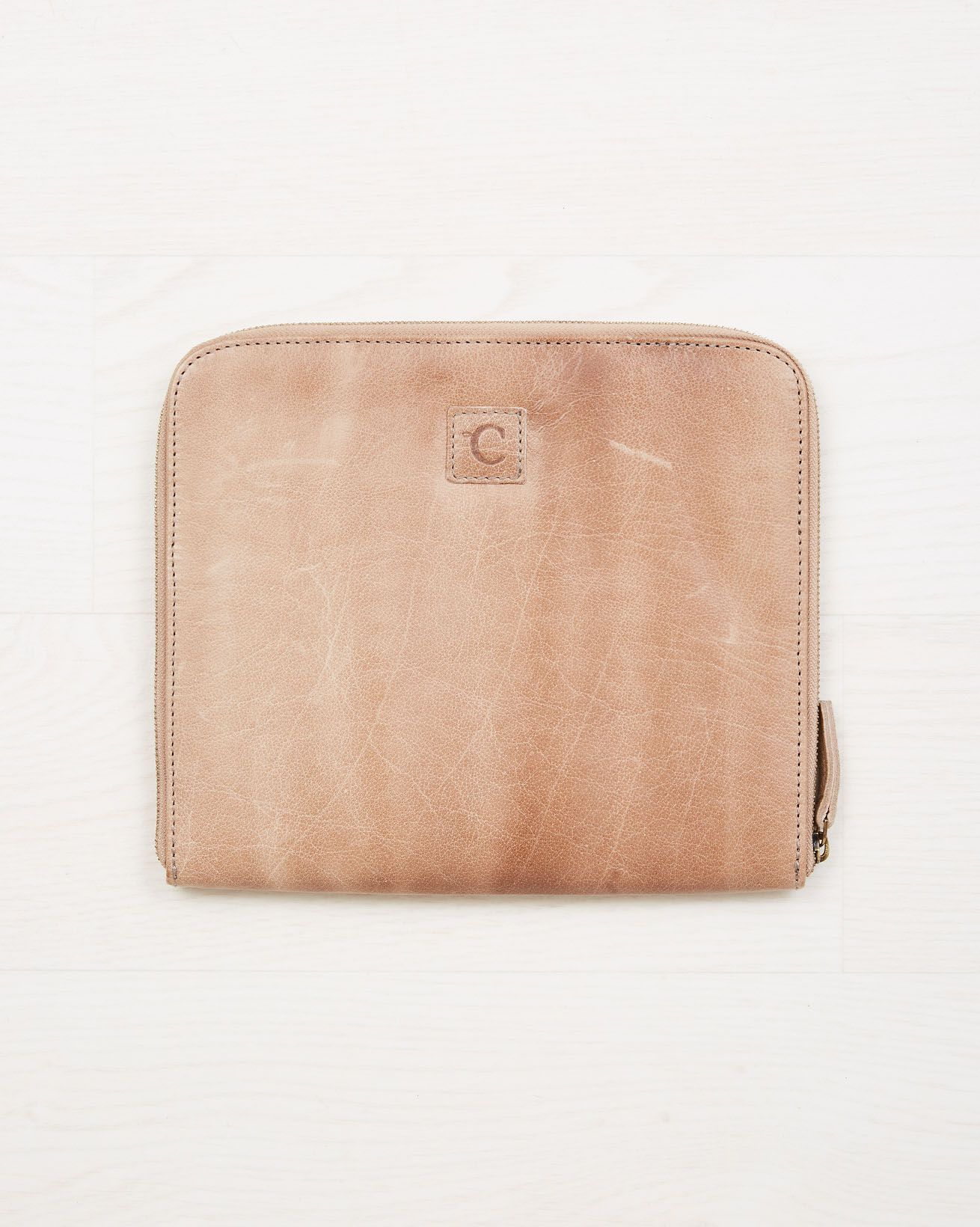 Leather Travel Case / Camel / One Size