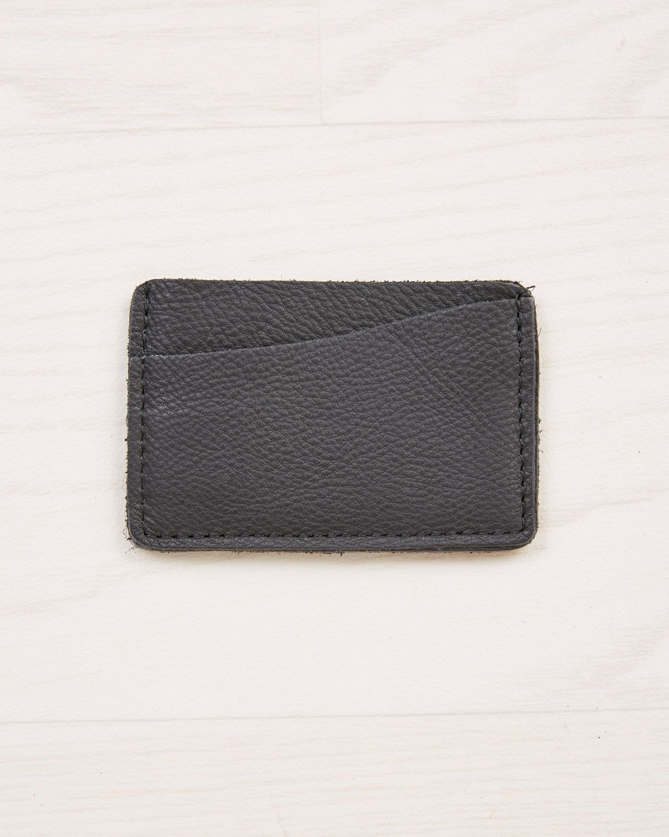 Soft Leather Card Holder / Black / One Size