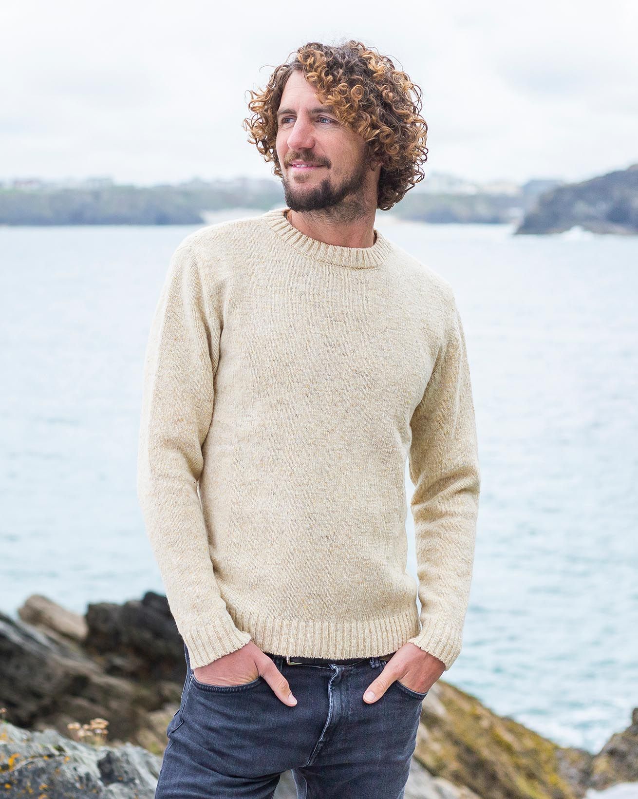Men's Donegal Crew Neck Sweater
