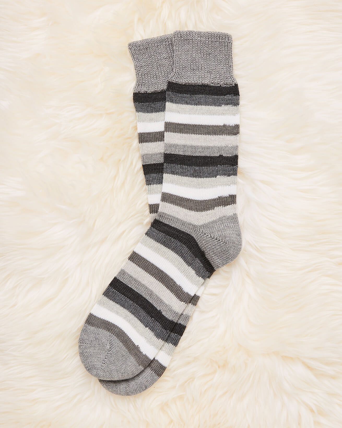 Men's Merino Cotton Stripe Socks