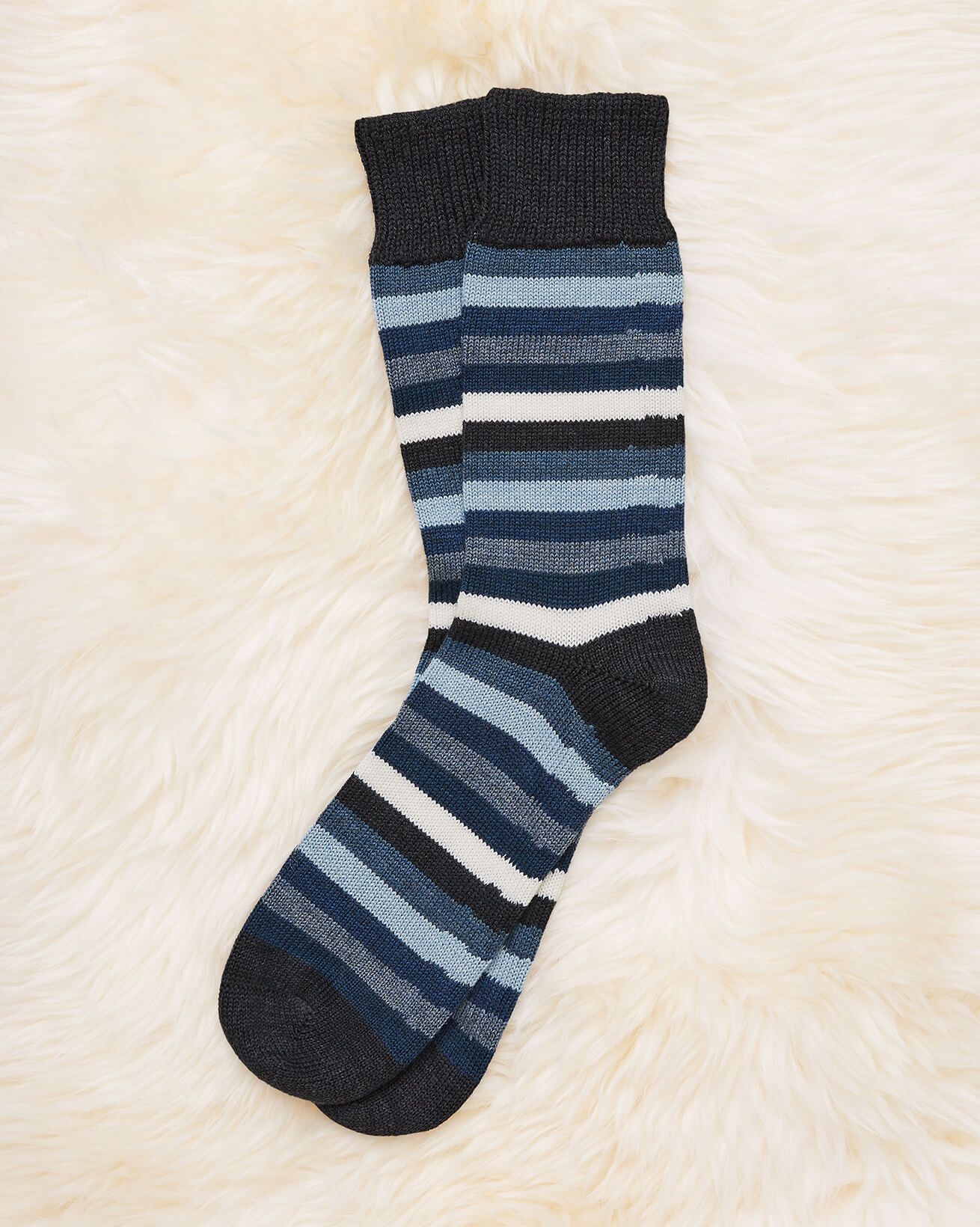 Men's Merino Cotton Stripe Sock
