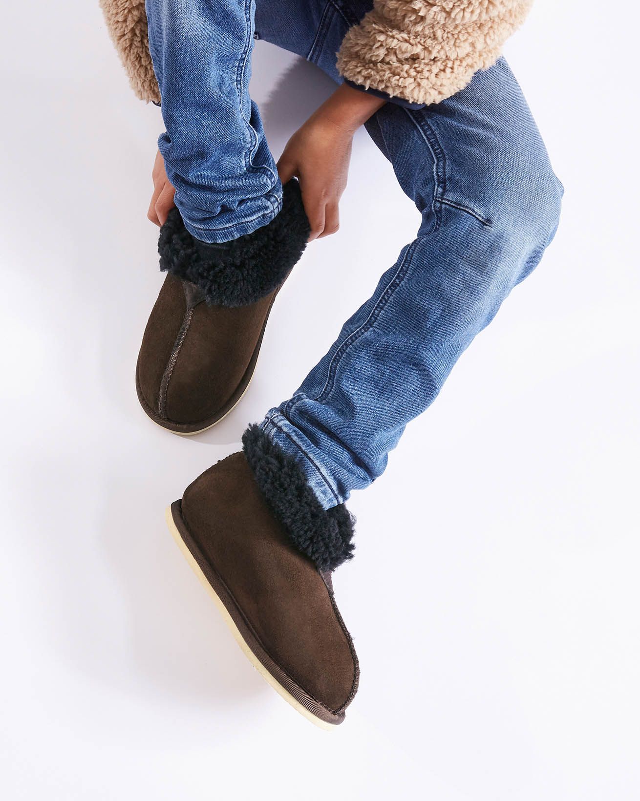 Mini Shearling Slippers - Bootees