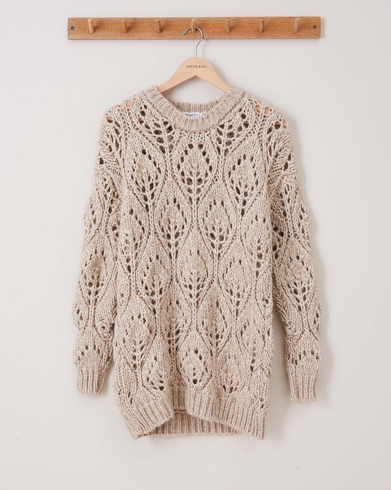 Luxe Pointelle Sweater / Camel / S