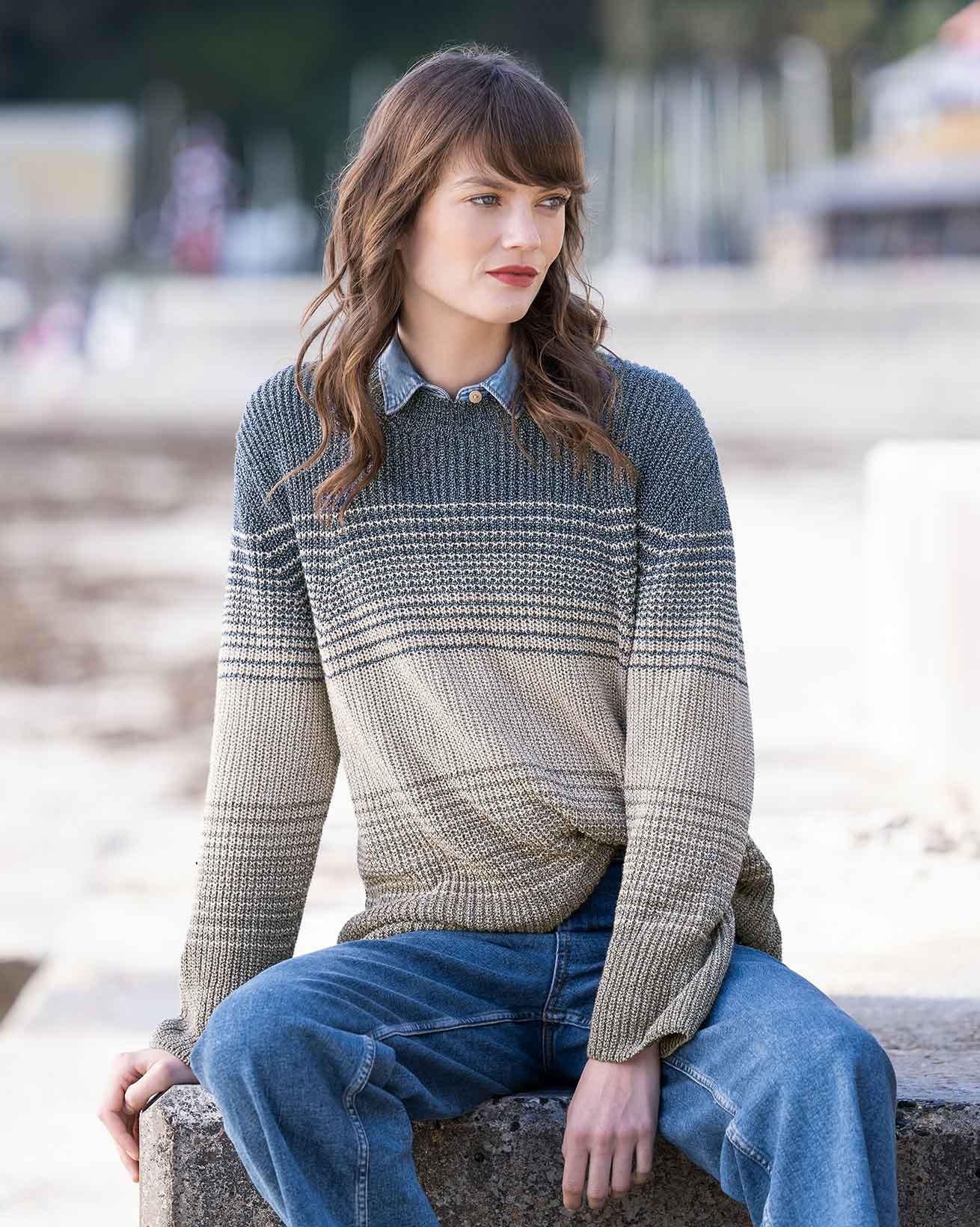 Gradient Stripe Sweater
