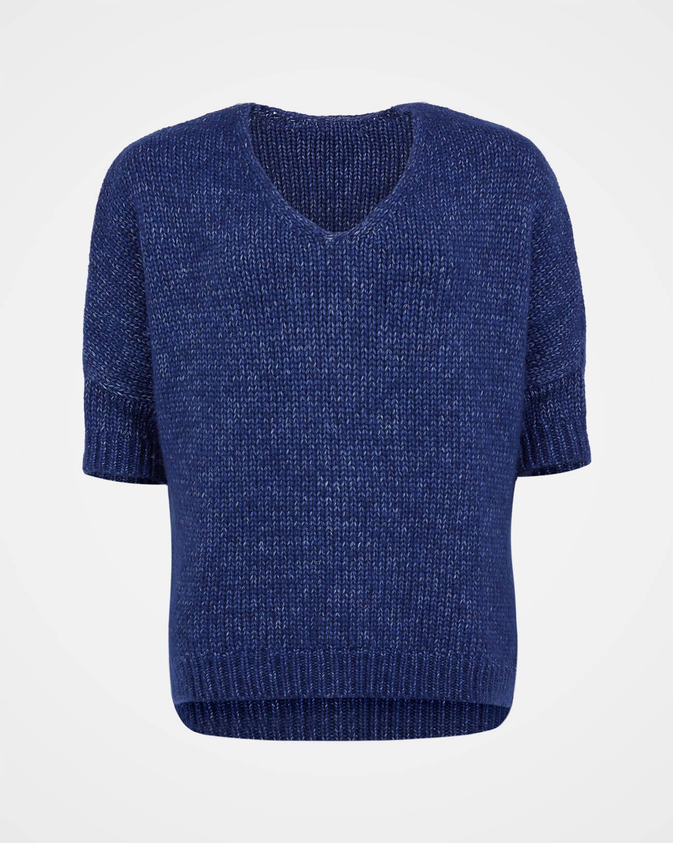 Luxe V Neck Jumper / Indigo / S