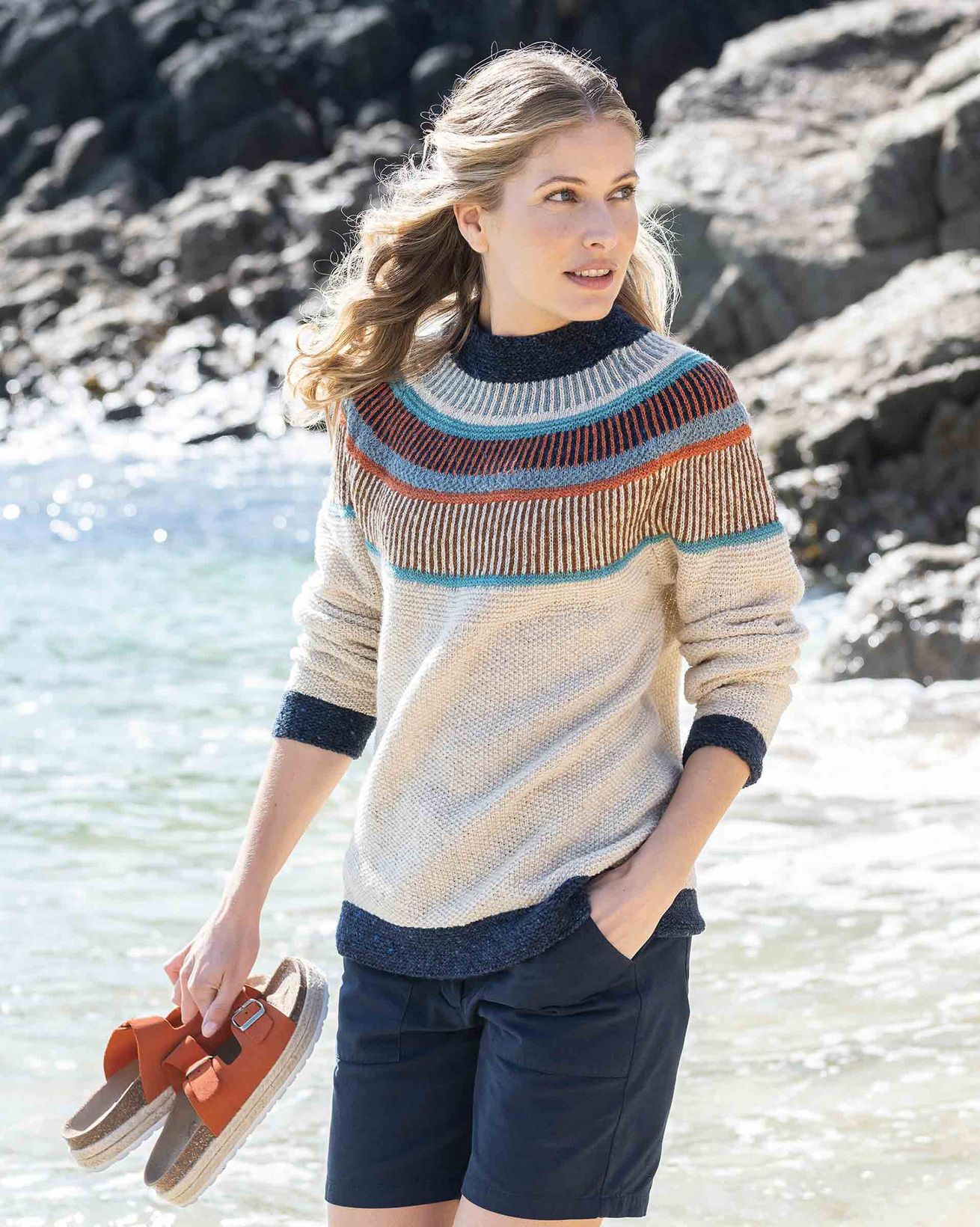 Statement-Pullover aus Donegal-Wolle