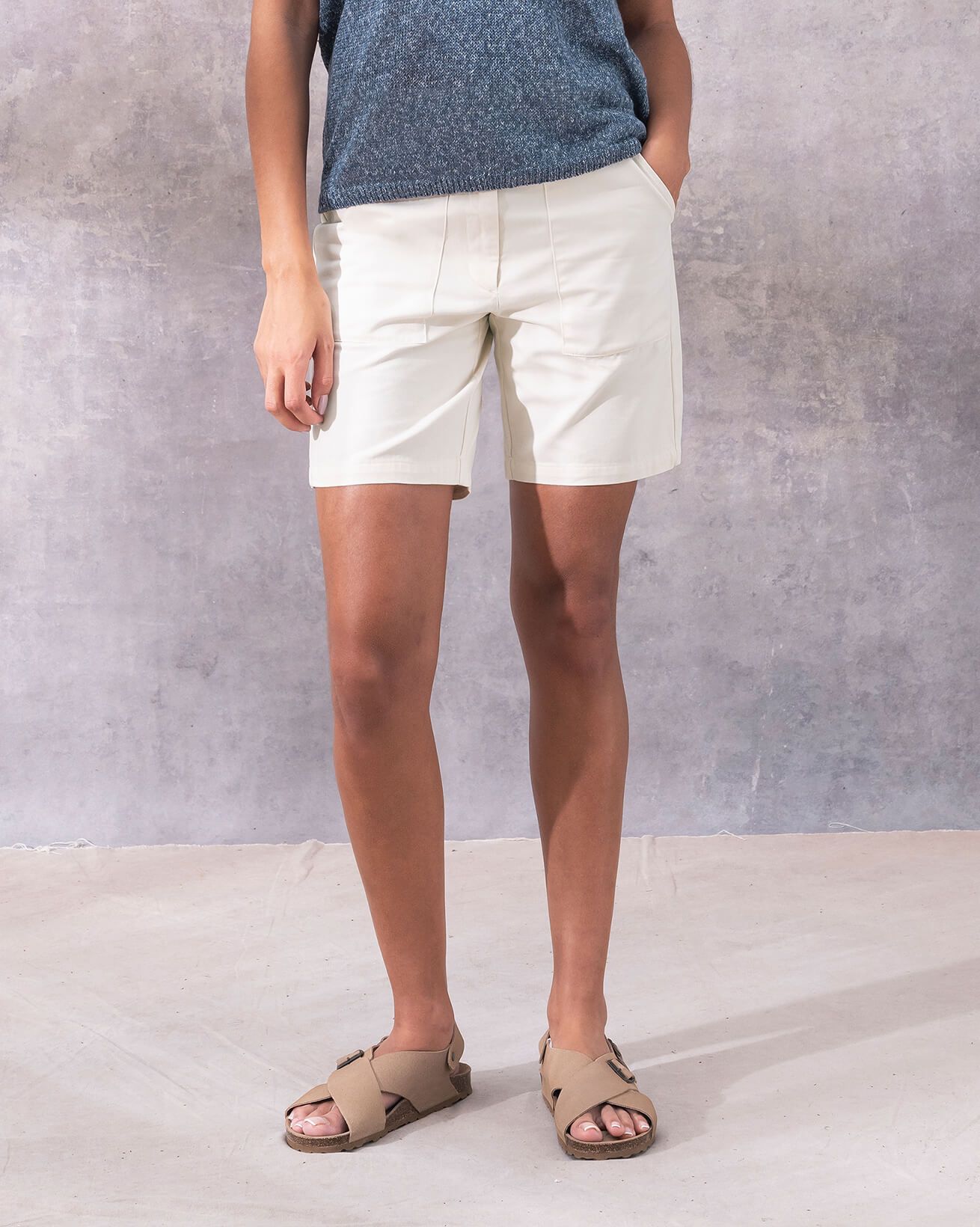 Slim Cotton Shorts