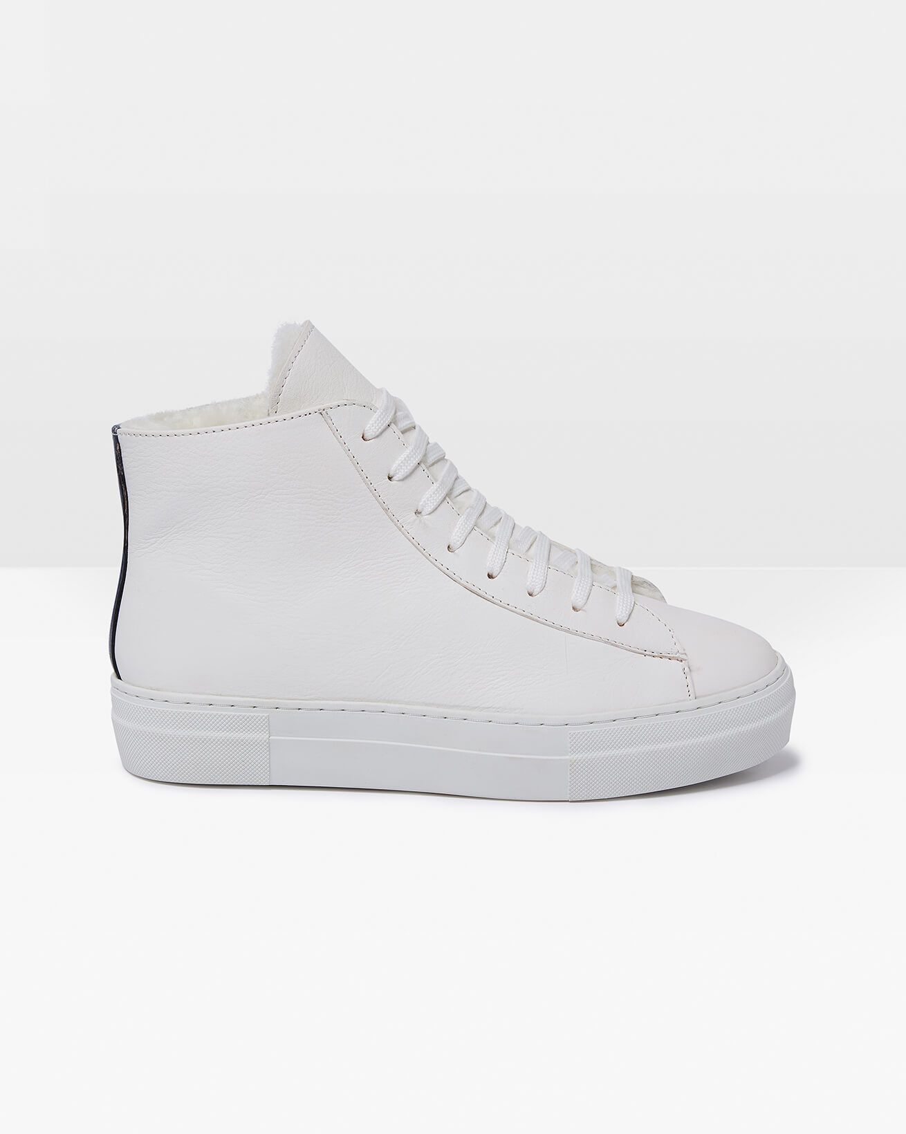 Shearling Lined High Top Sneakers