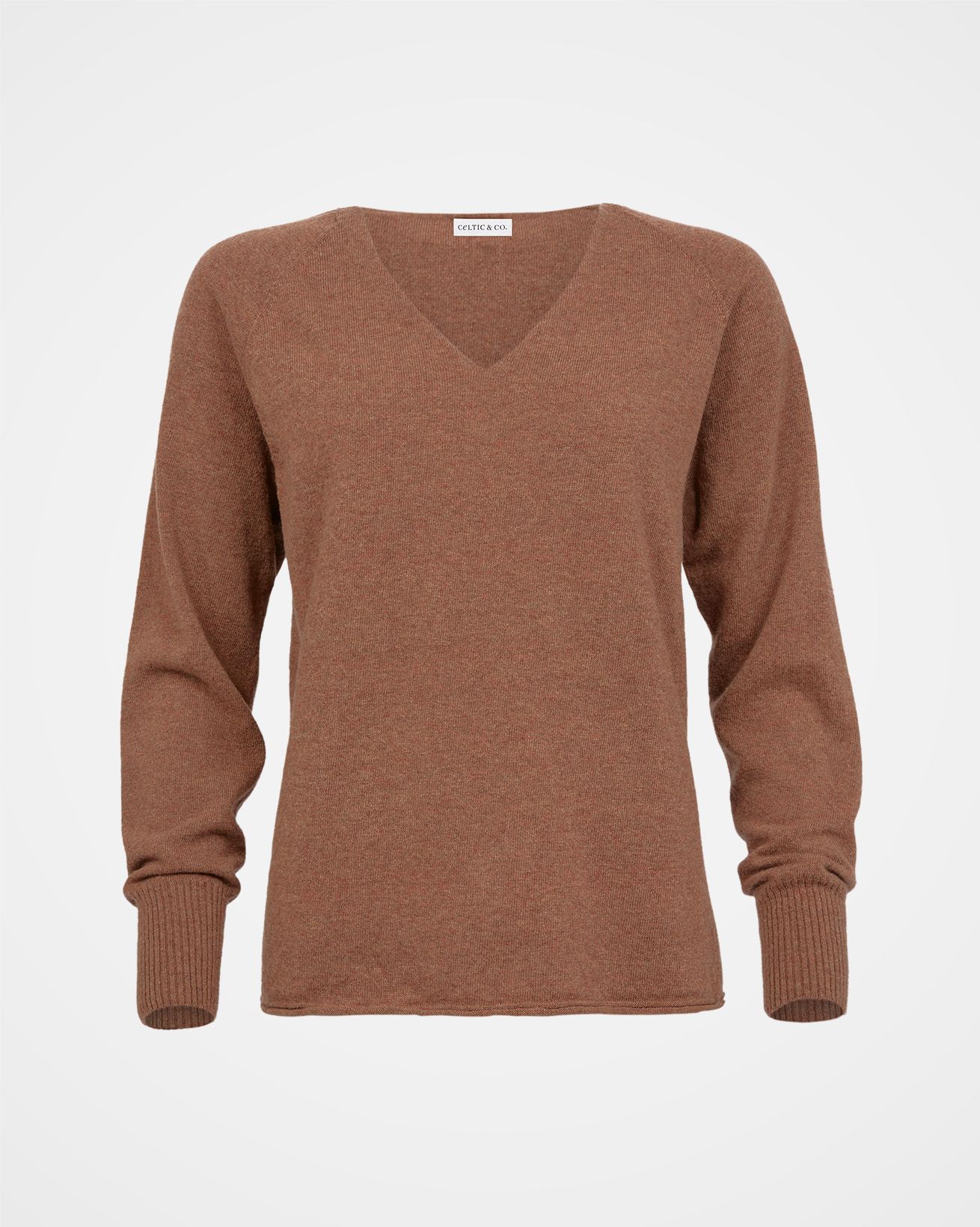 Geelong Slouch V neck / Rust / M
