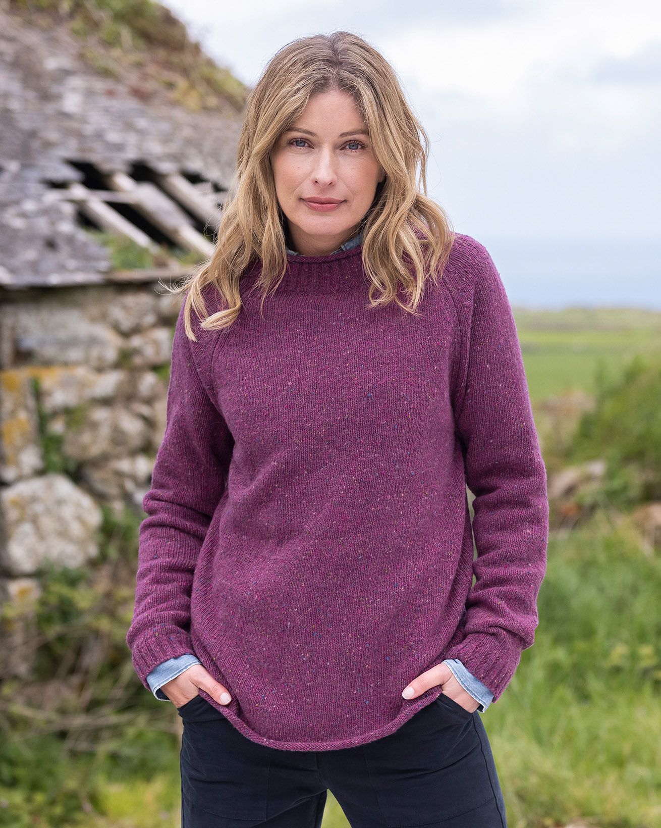 Donegal Mock Neck Sweater