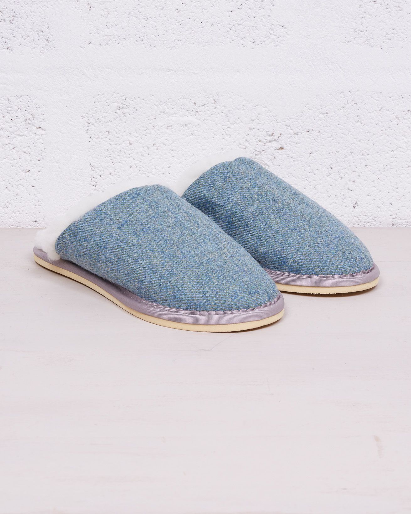 Knitted Mules / Blue Marl / 6