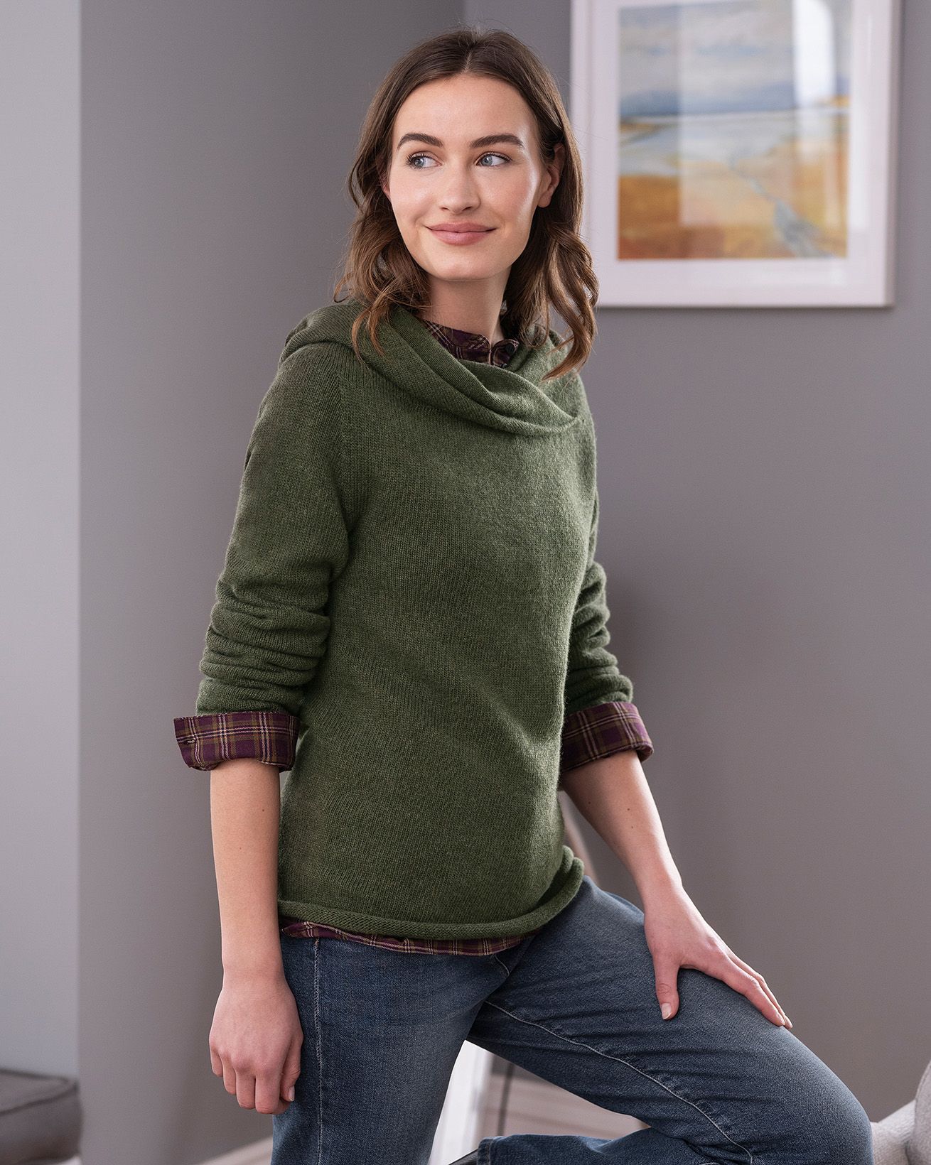 Collared Slouch Sweater