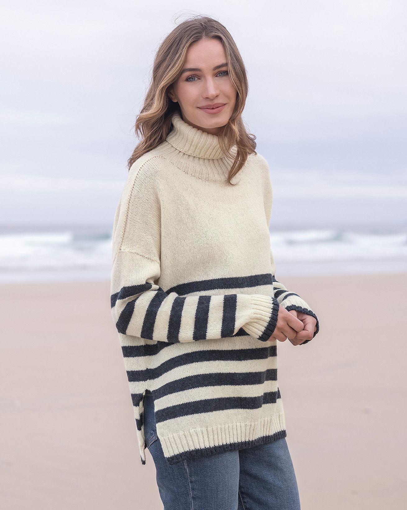 Slouch Roll Neck Sweater