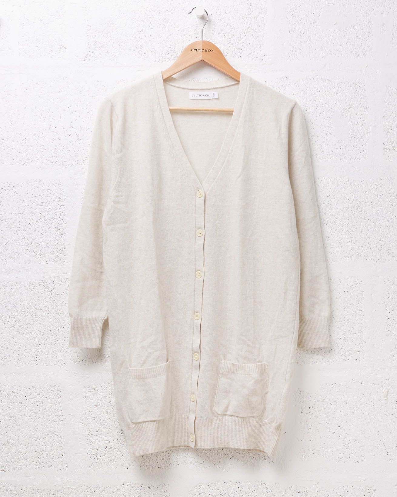 Supersoft Longline Cardigan / Pearl Grey / S