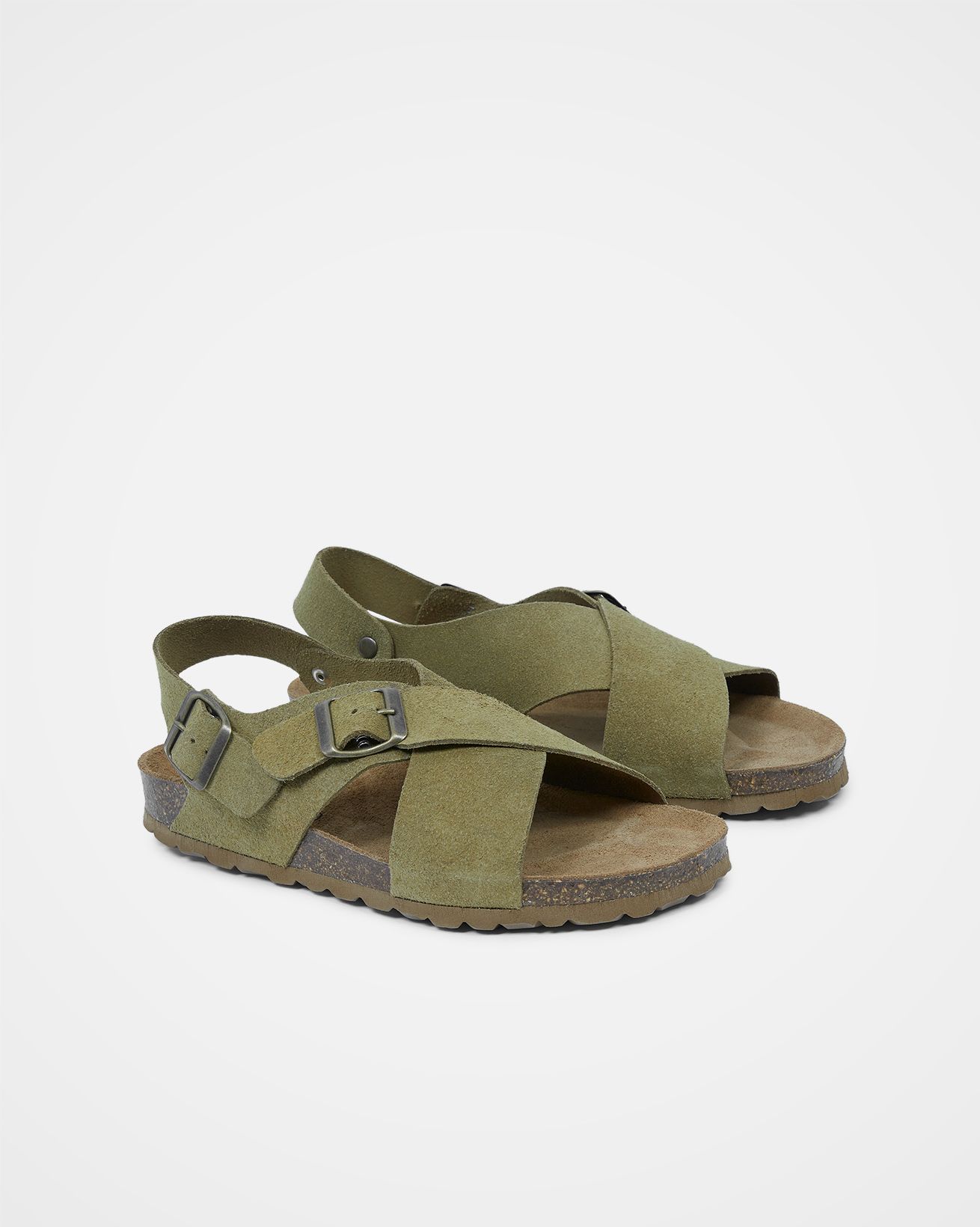 Crossover Buckle Sandals