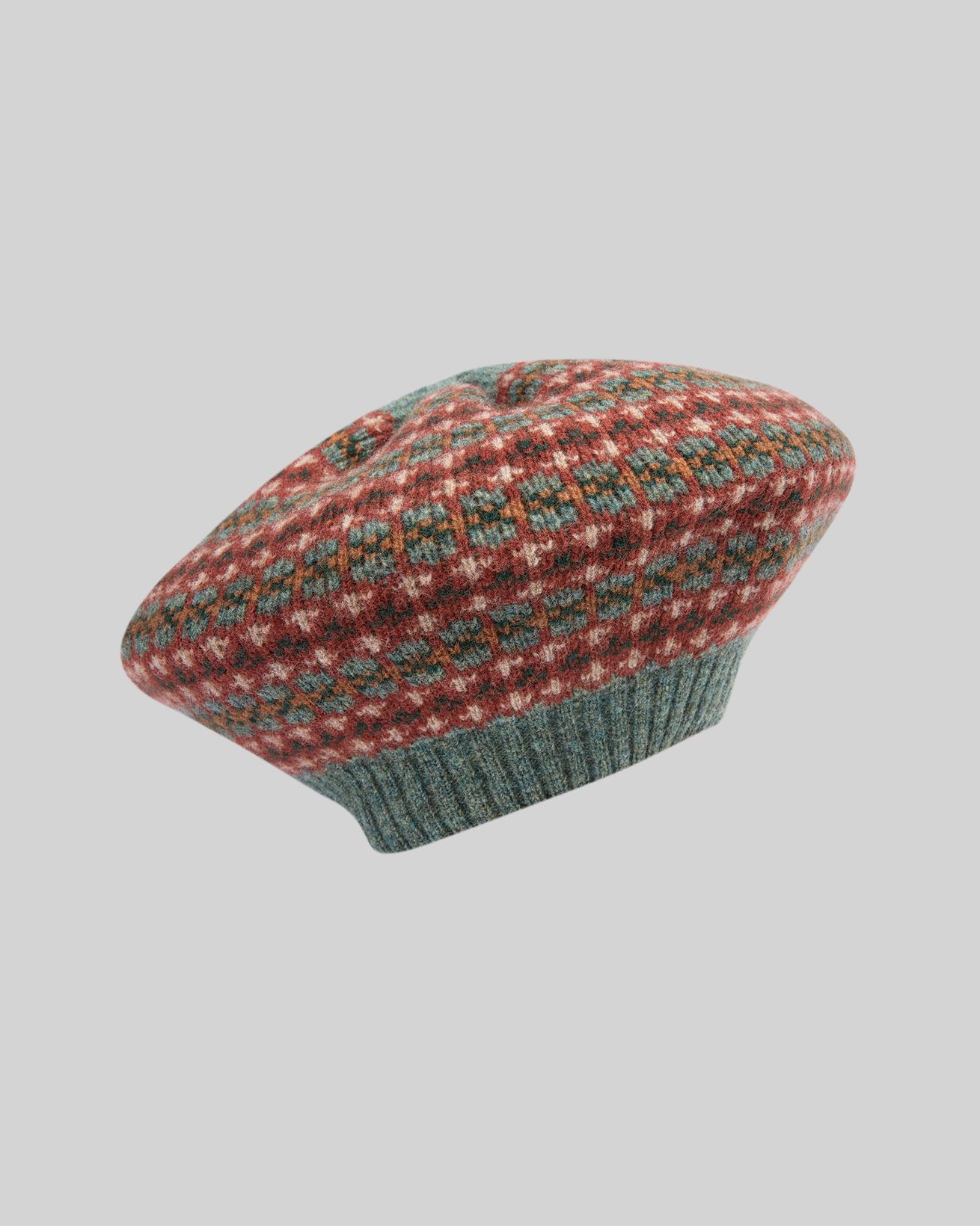 Lambswool Fair Isle Beret