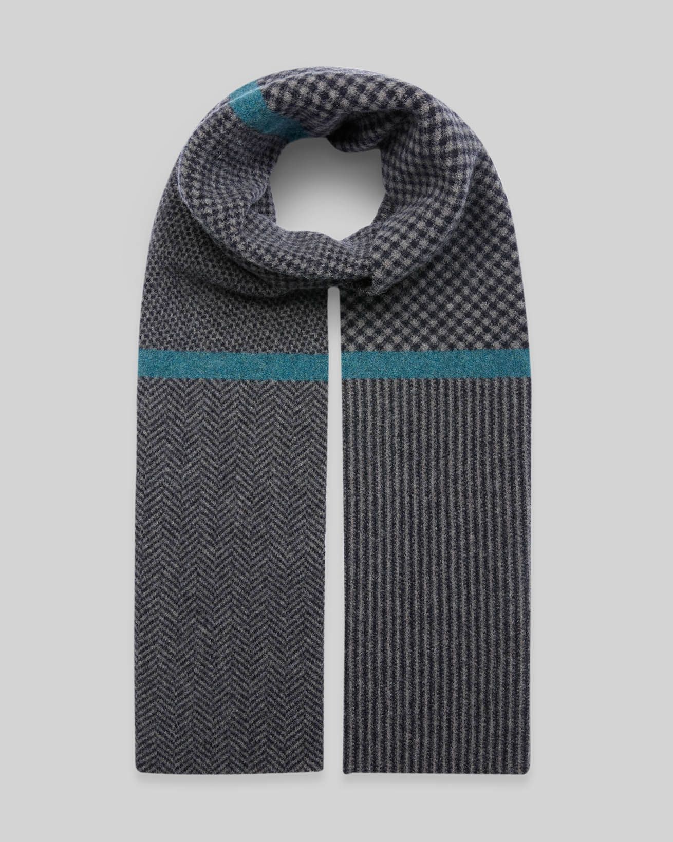 Men's Lambswool Chevron Scarf