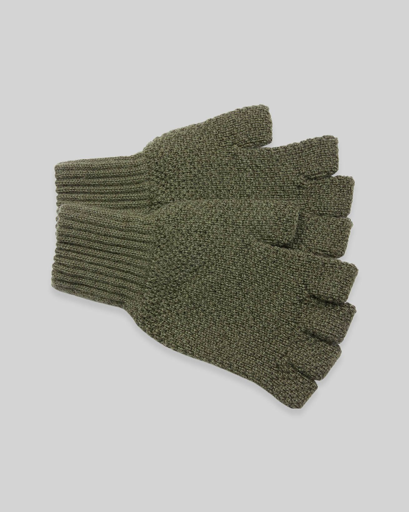 British Wool Fingerless Gloves