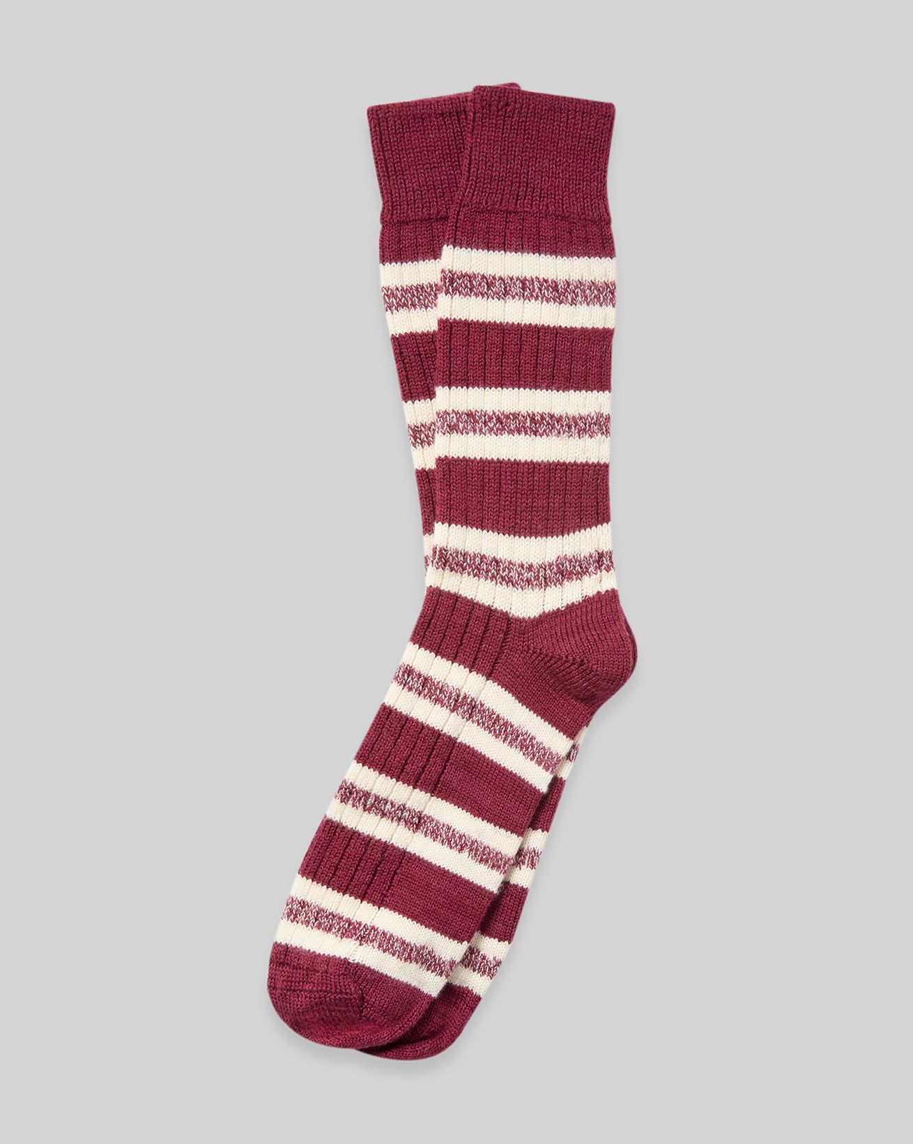 Men's Merino Cotton Stripe Socks