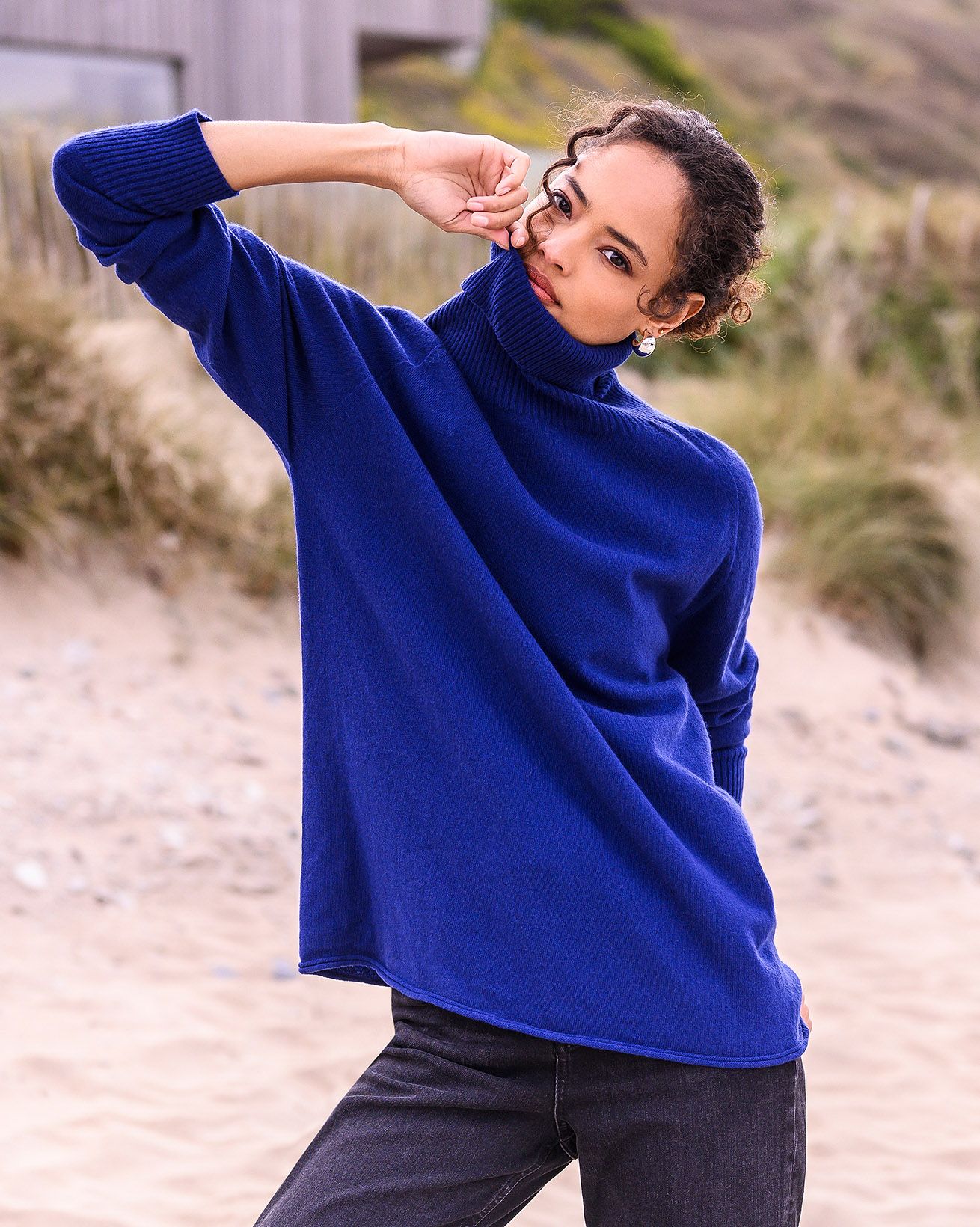 Supersoft Slouch Turtleneck Sweater