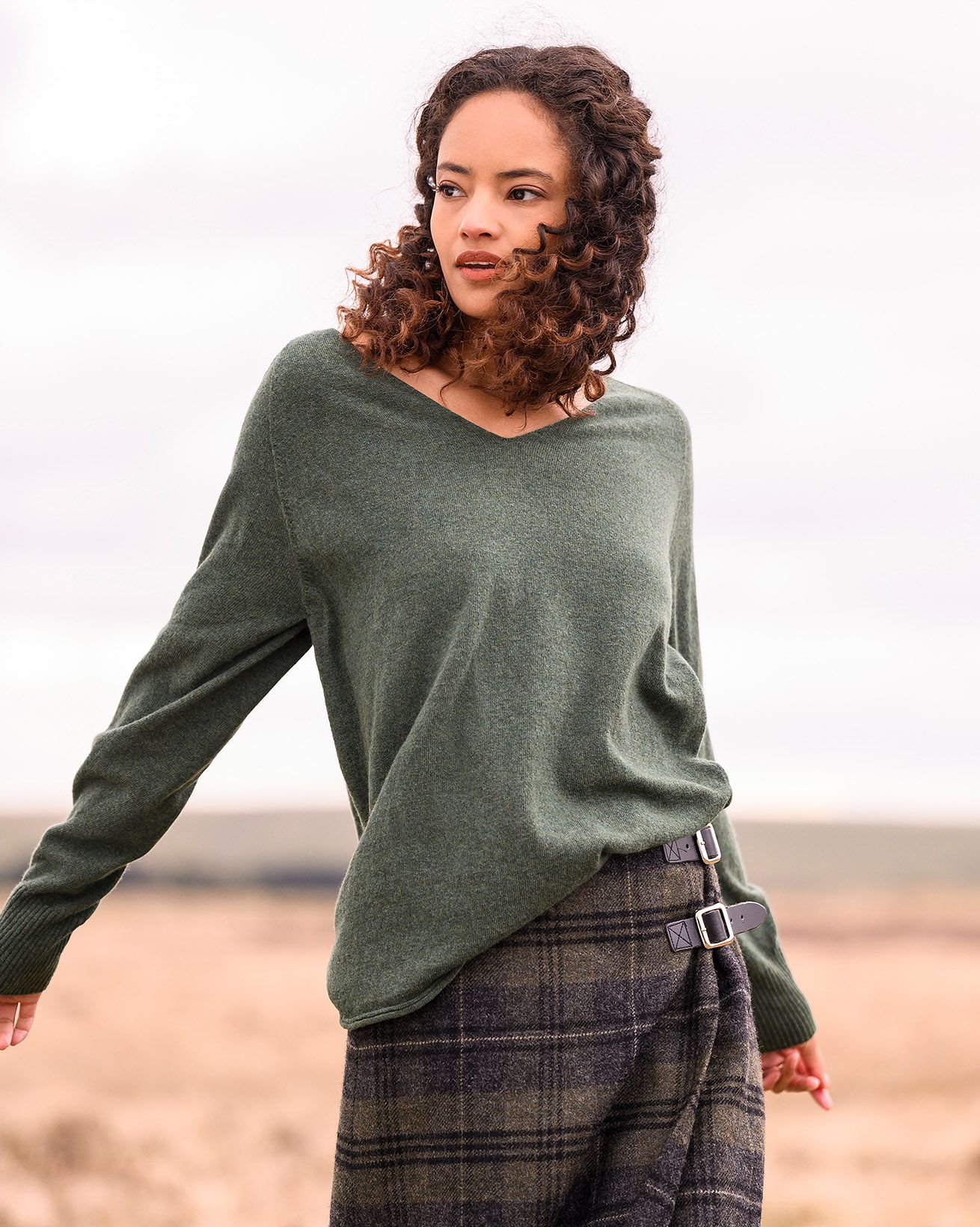 Supersoft Slouch V Neck Sweater