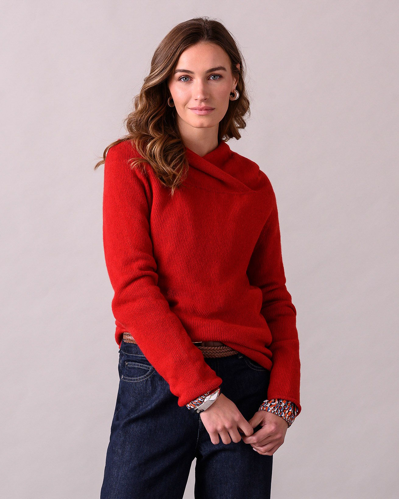 Supersoft Collared Slouch Sweater