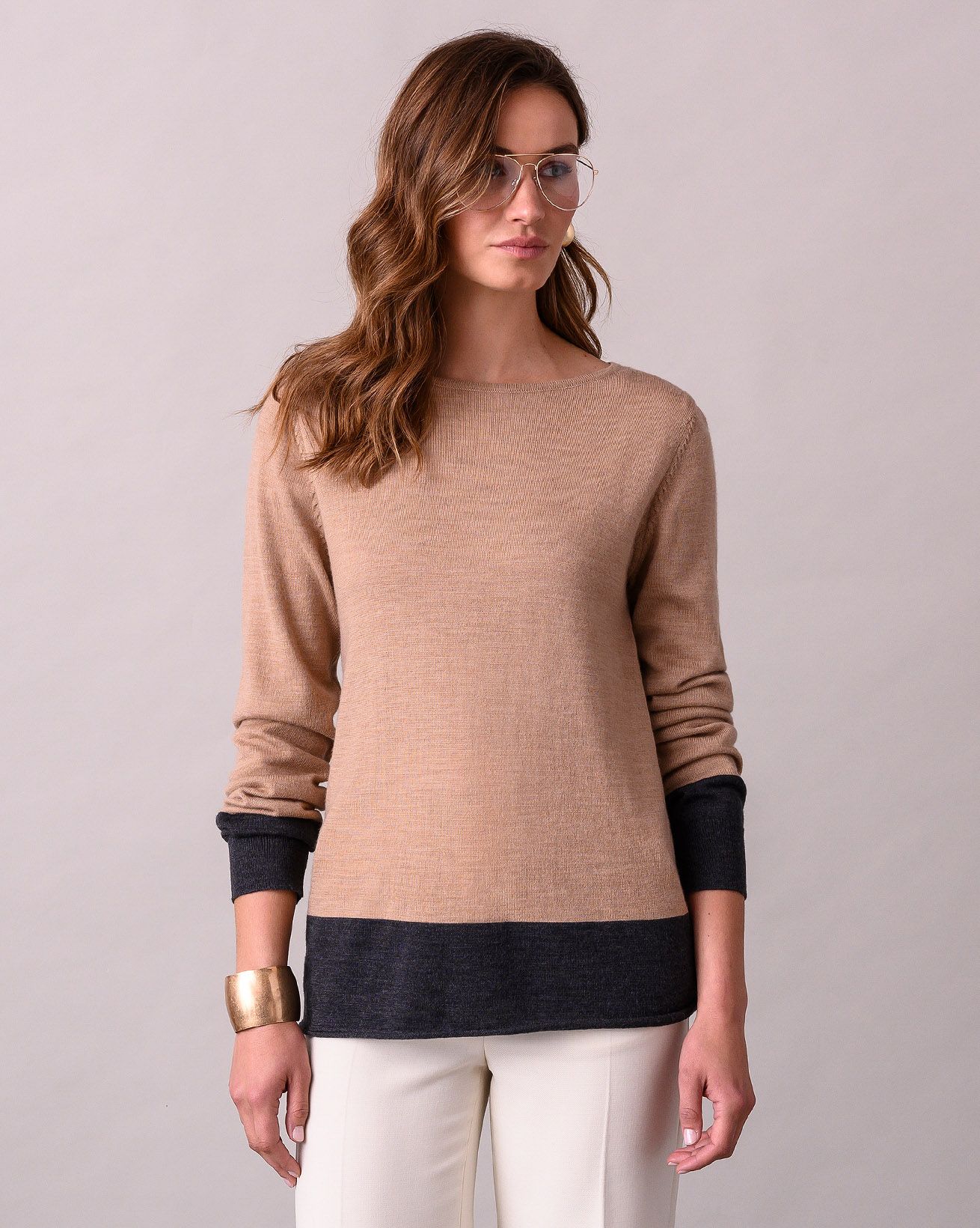 Merino Fine Knit Boat Neck Jumper