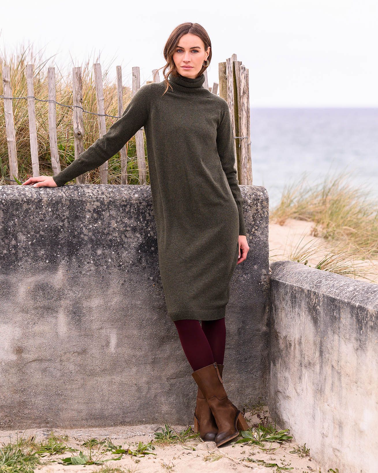 Supersoft Turtleneck Dress