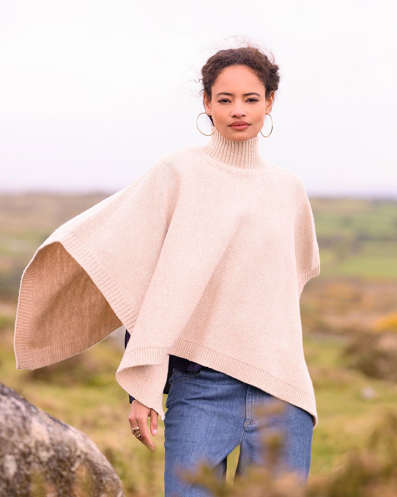 Funnel Neck Poncho