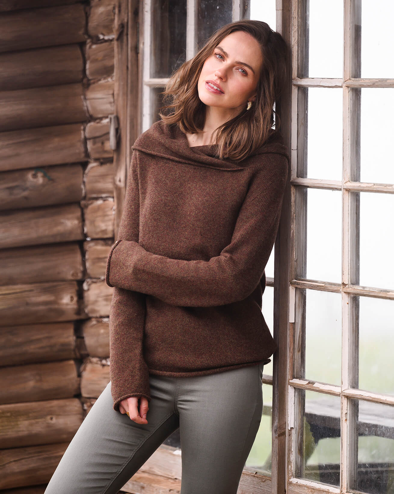 Supersoft Collared Slouch Jumper