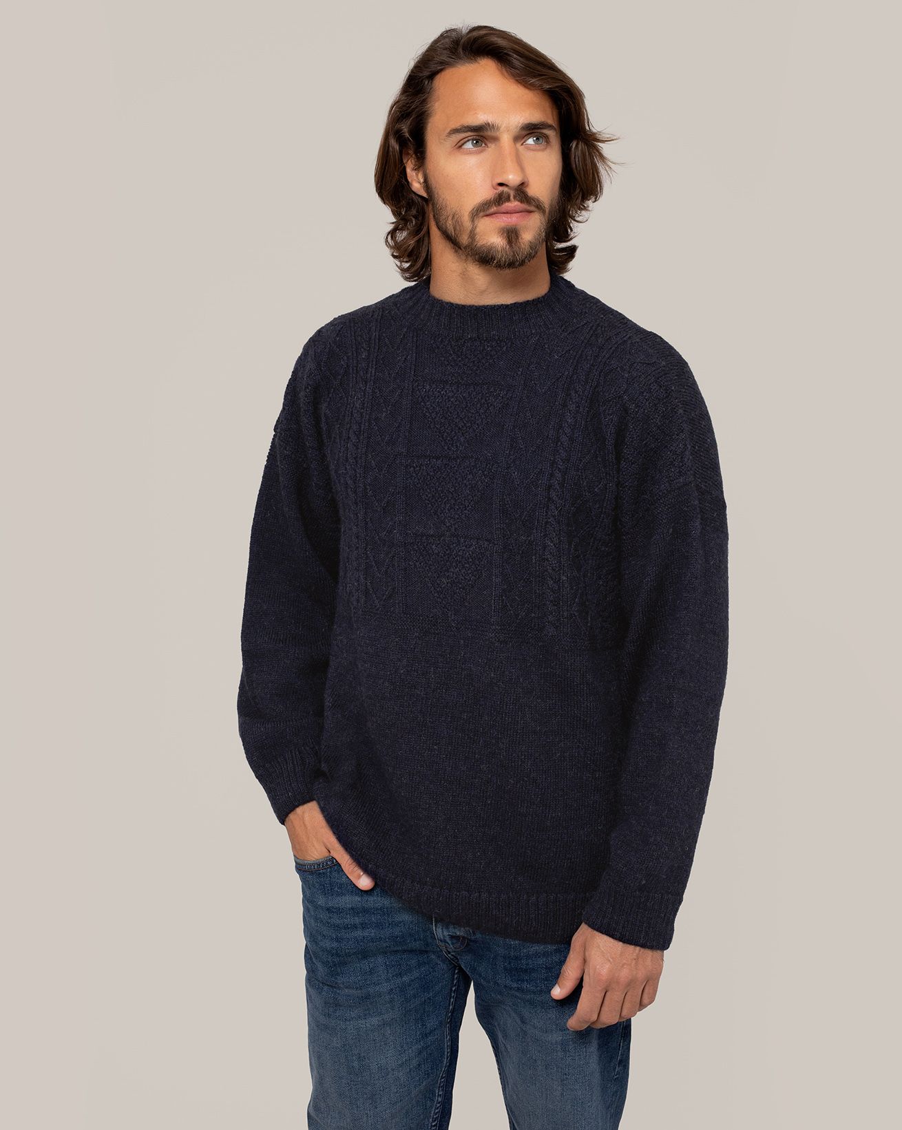 Men's British Gansey Sweater