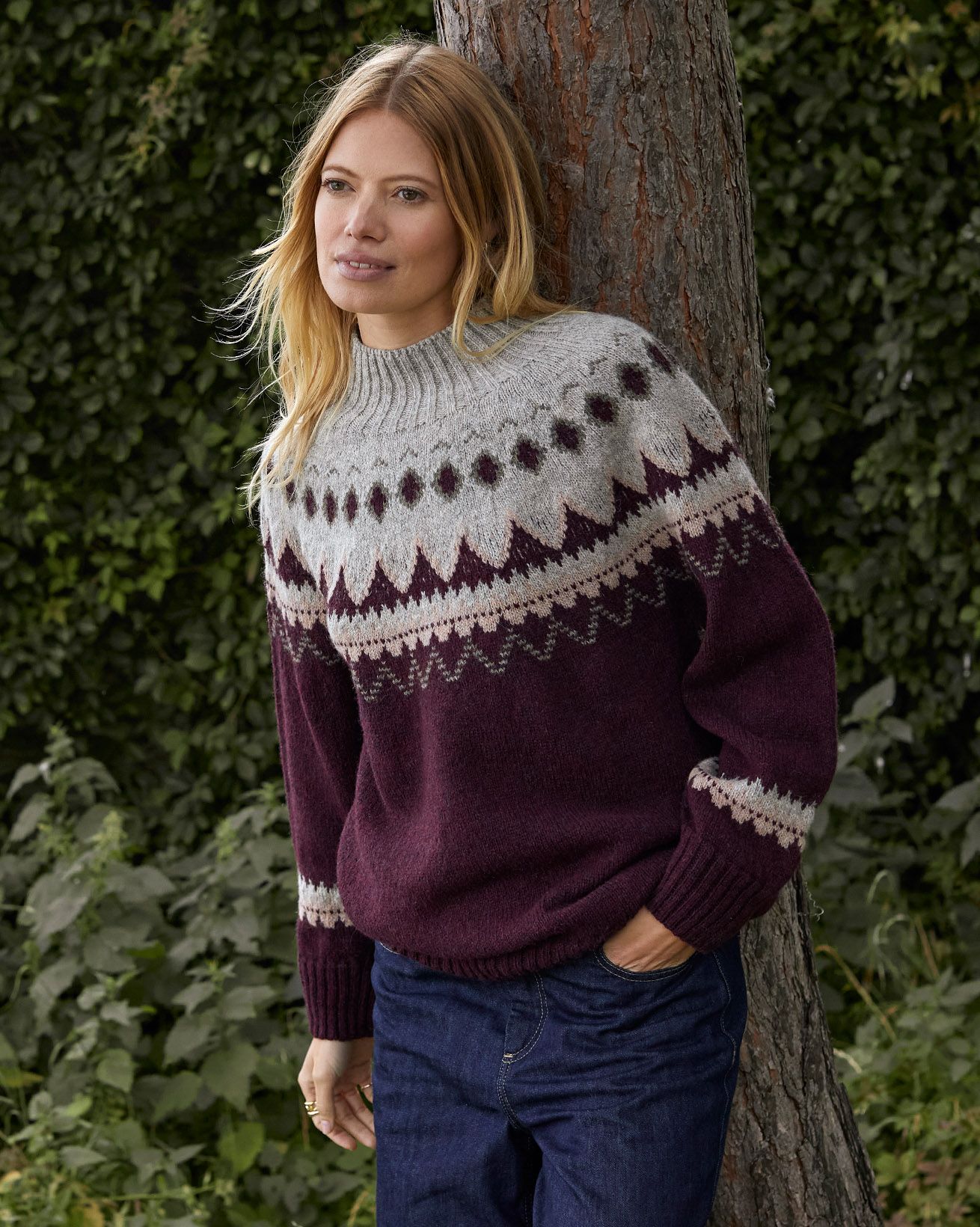 Pullover Mit Diamanten-Norwegermuster