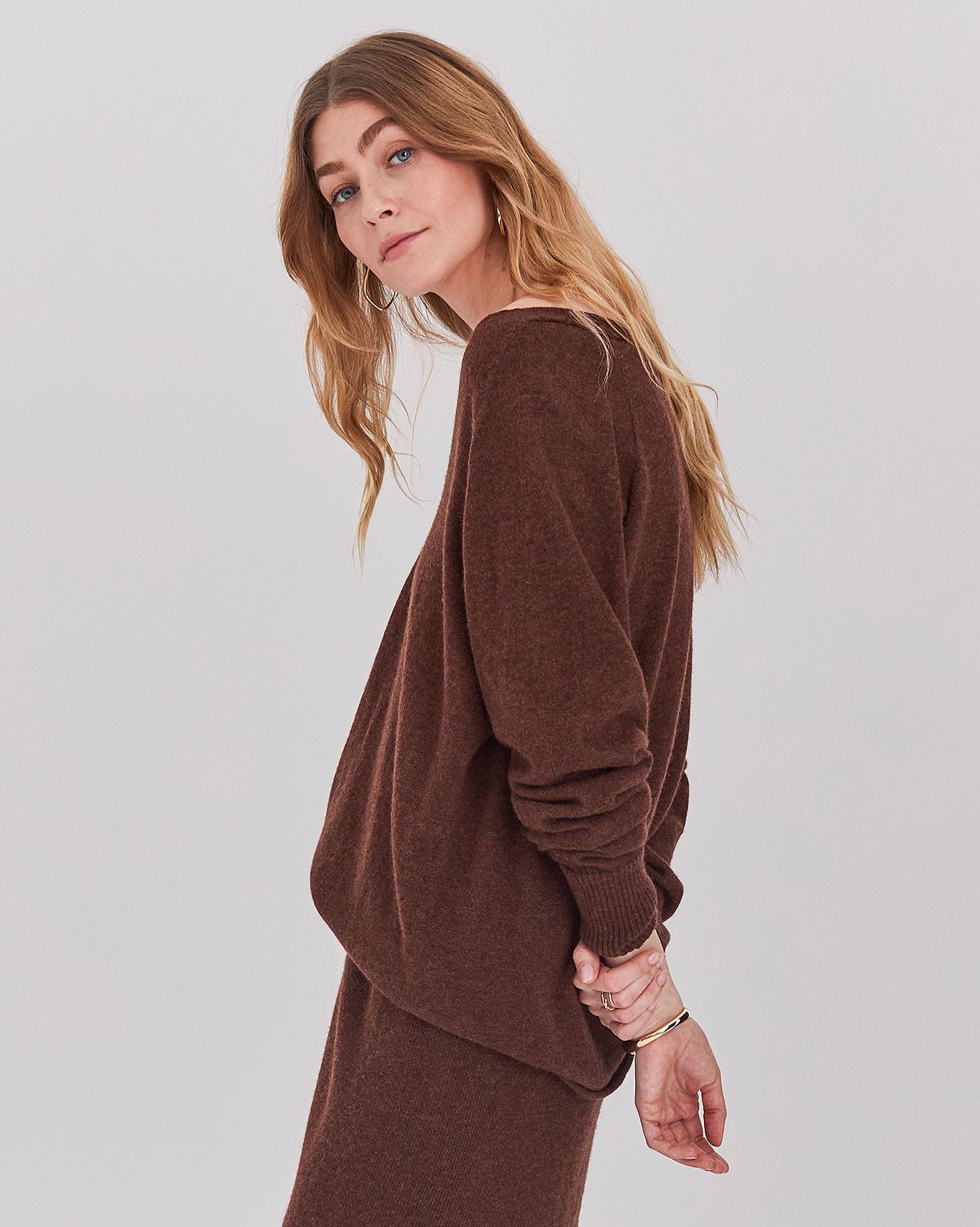 Supersoft Slouch V Neck Jumper