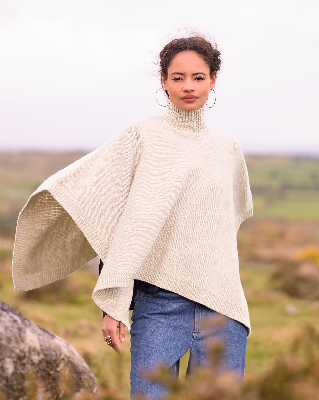 Funnel Neck Poncho