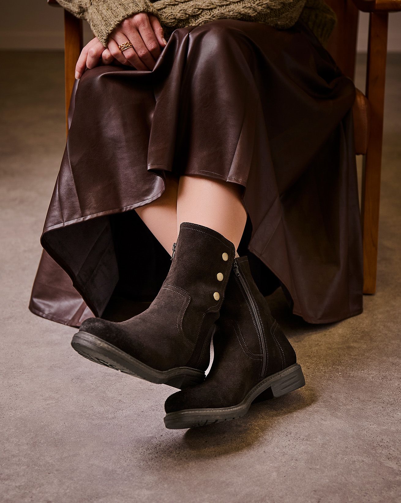 Essential Popper Ankle Boots