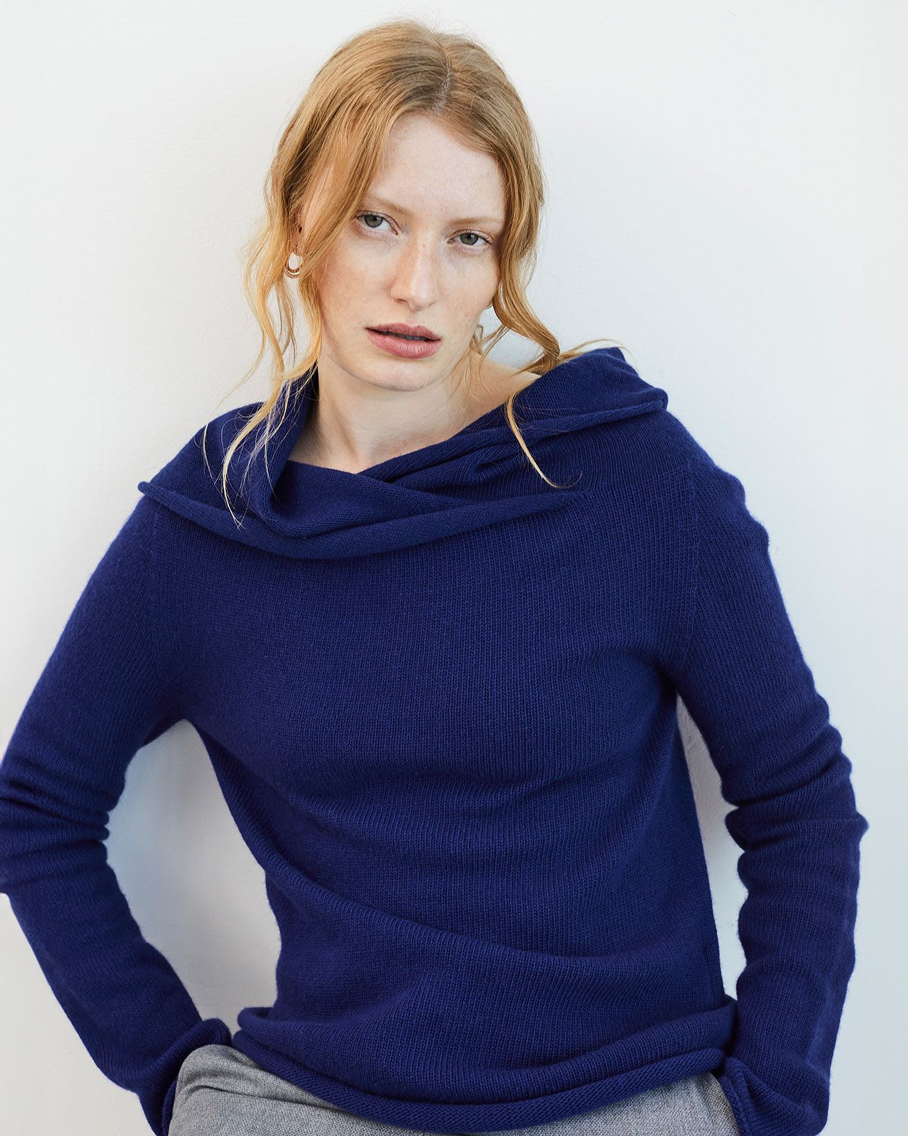 Supersoft Collared Slouch Sweater