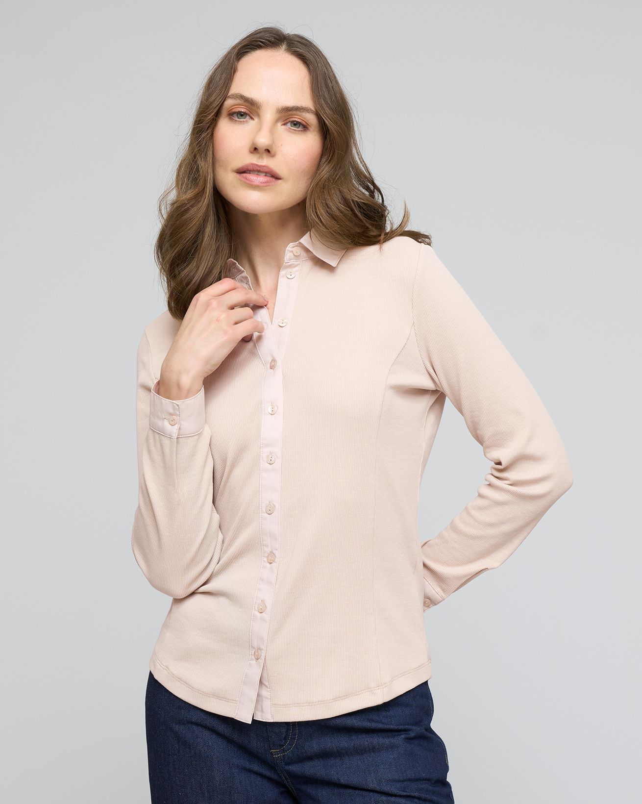 Cotton Rib Shirt