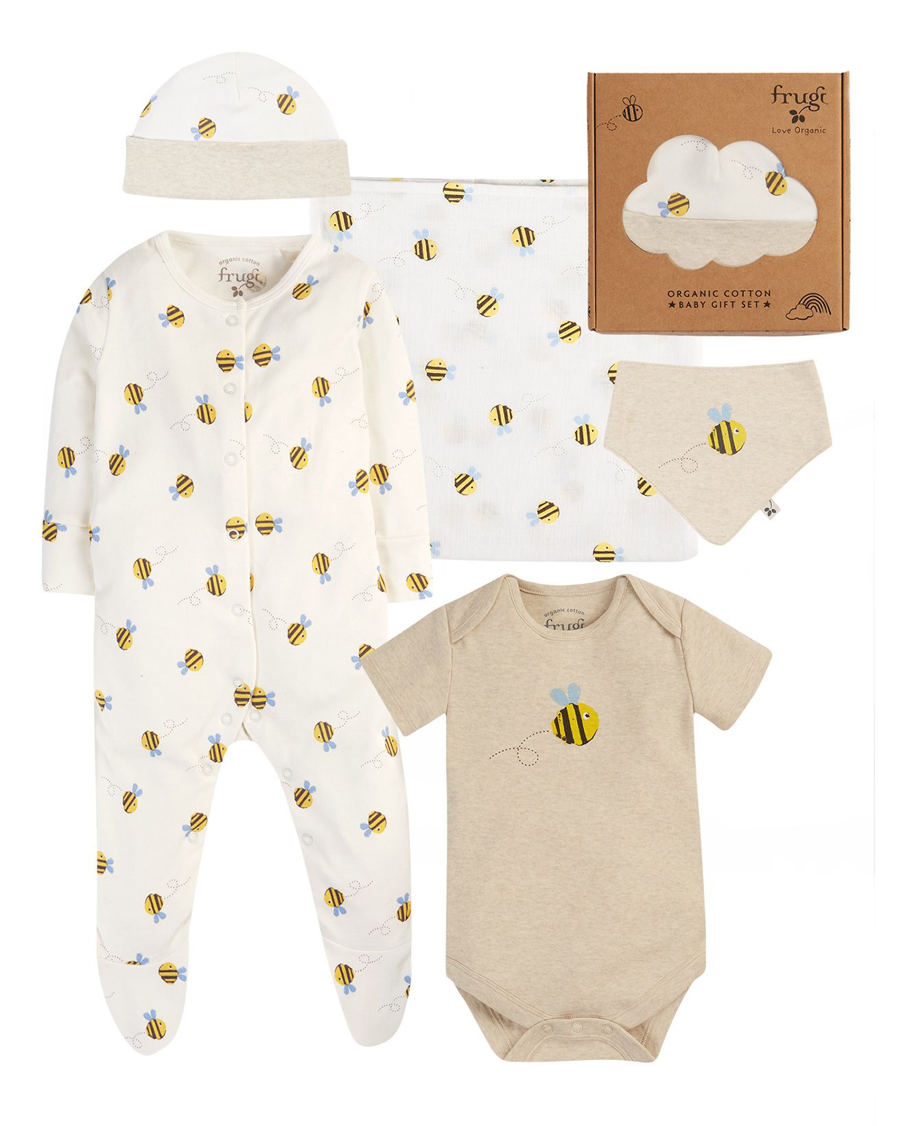 Buzzy Bee Muslin Gift Set