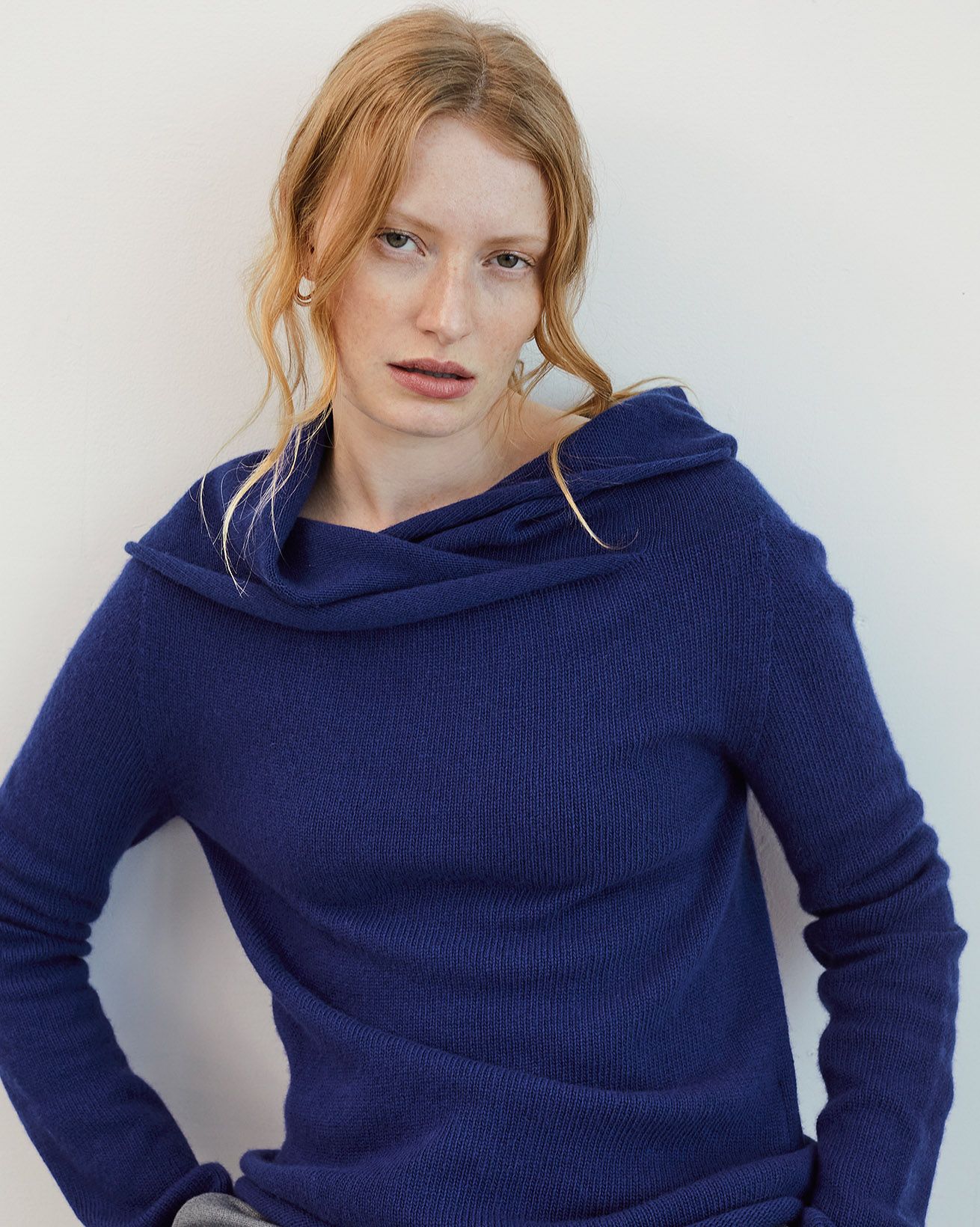 Supersoft Collared Slouch Sweater