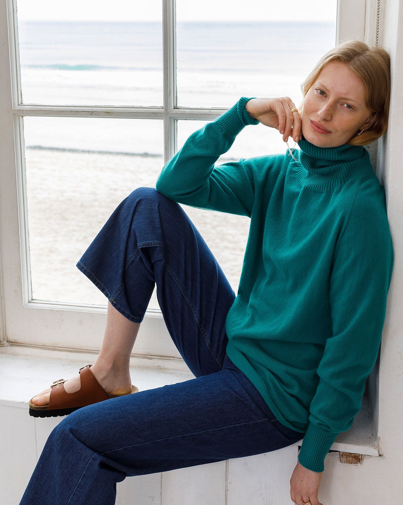 Supersoft Slouch Turtleneck Sweater