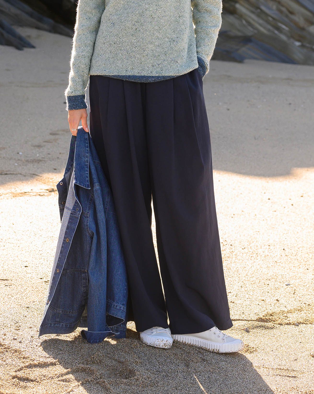 Wide Leg Drape Pants