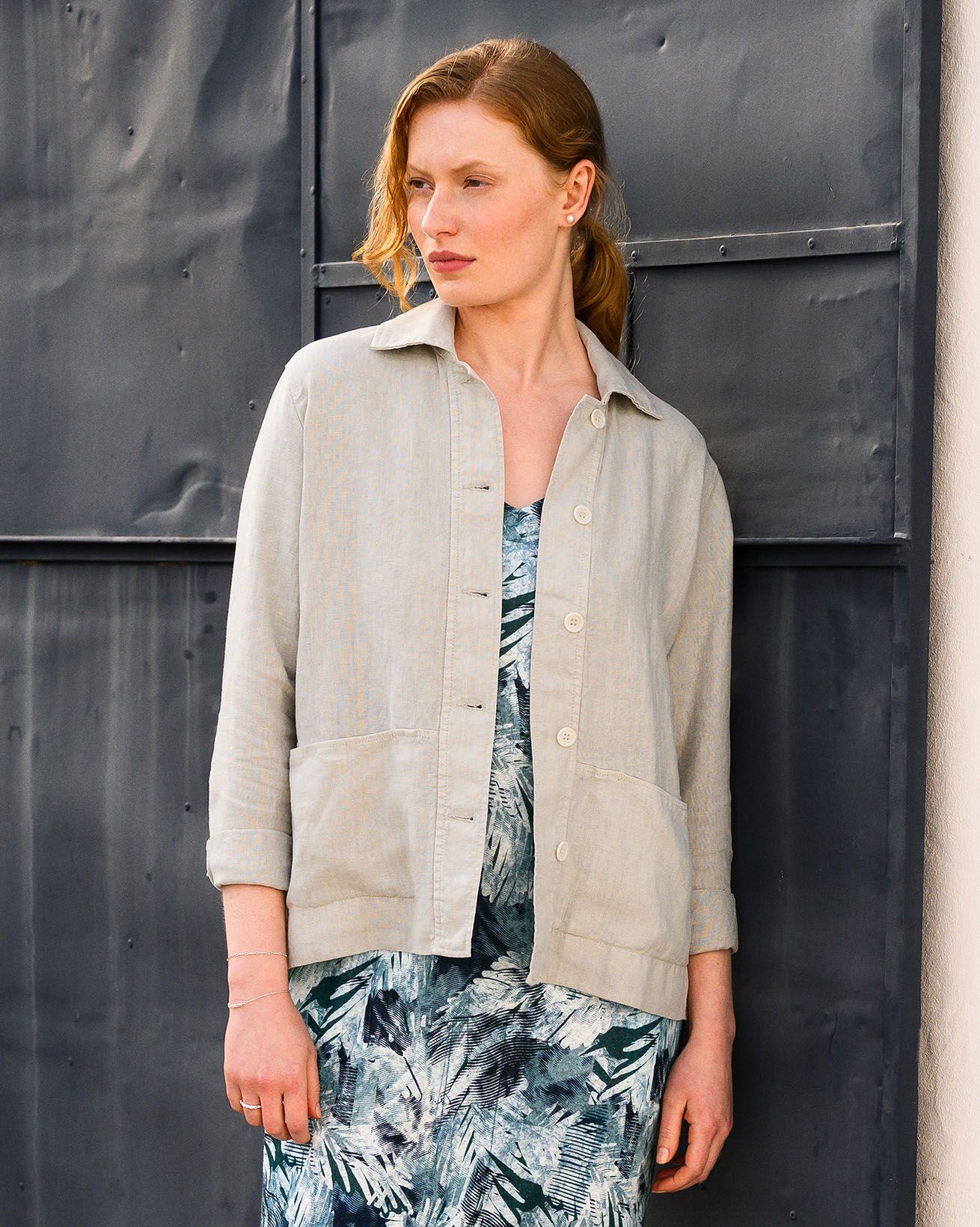 Linen Boxy Jacket